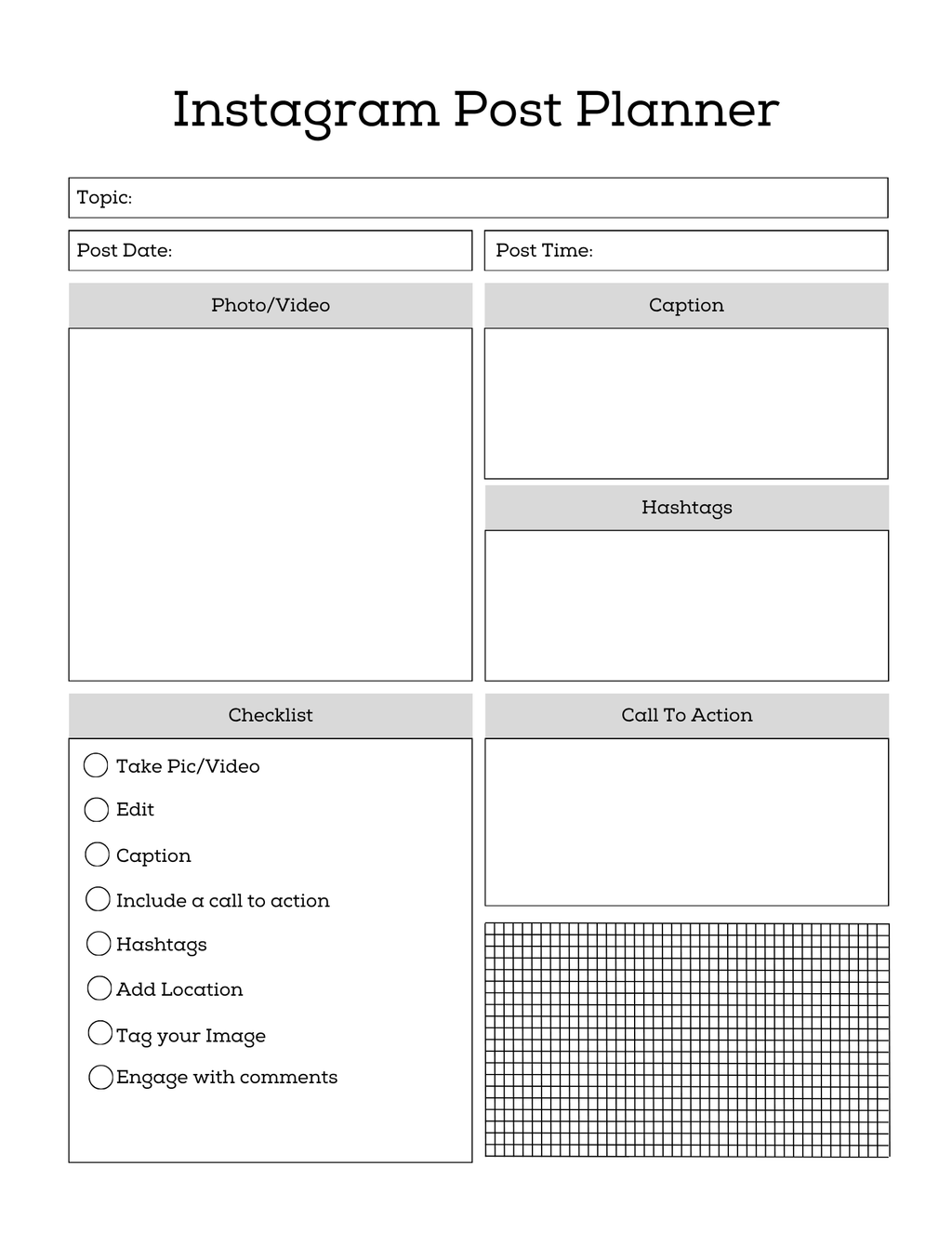 Social Media Post Planner