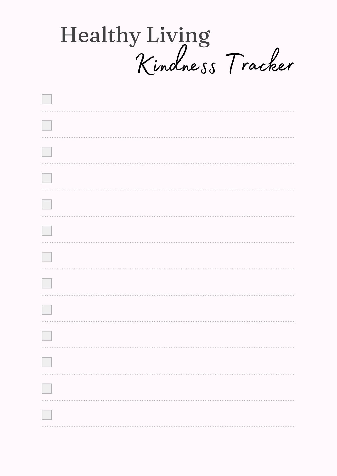 Healthy Living Journal