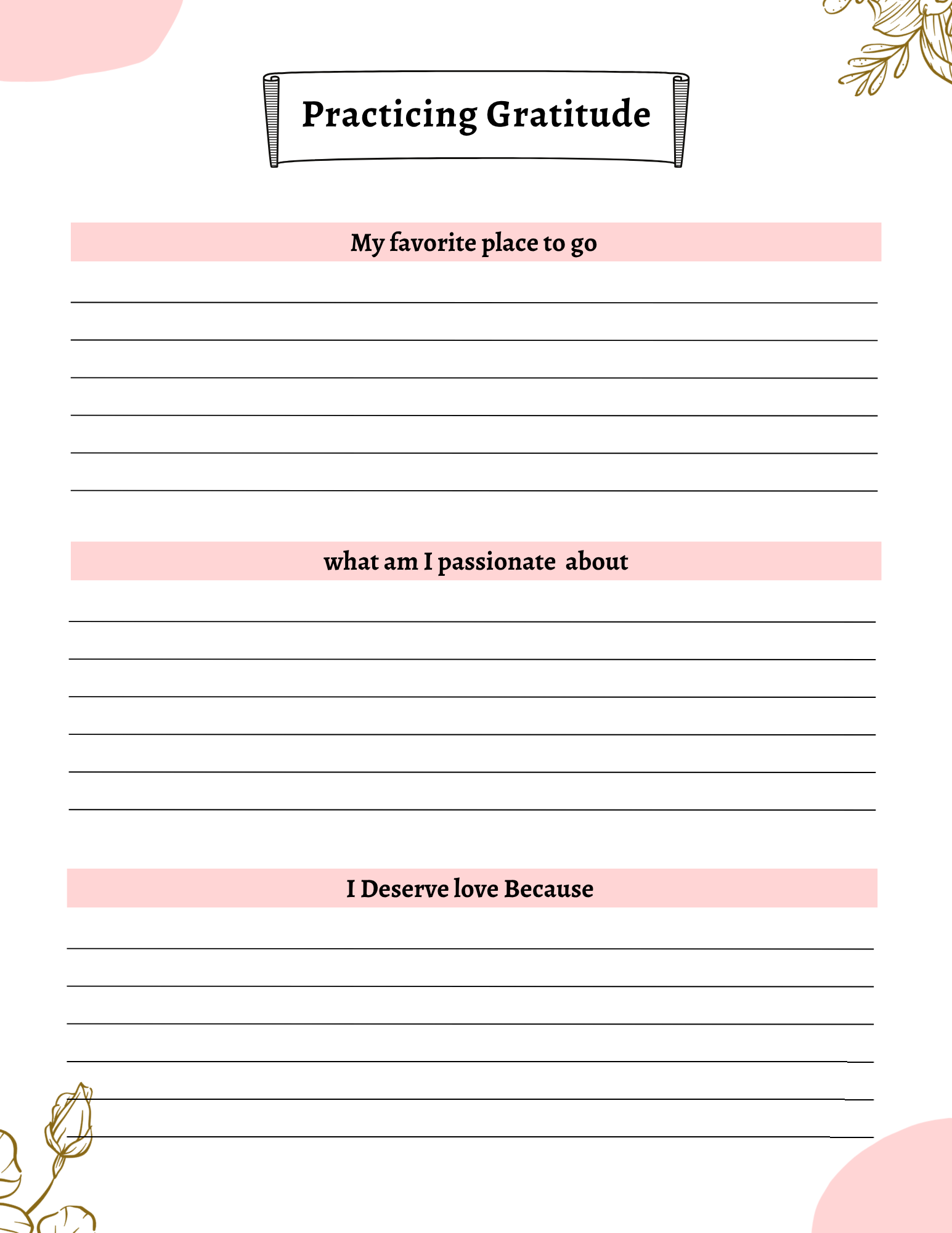 Bliss Gratitude Journal