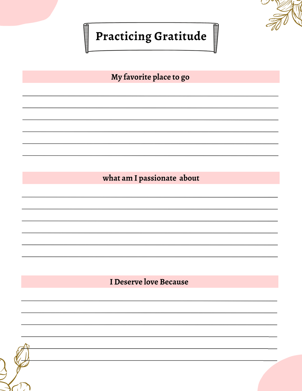 Bliss Gratitude Journal