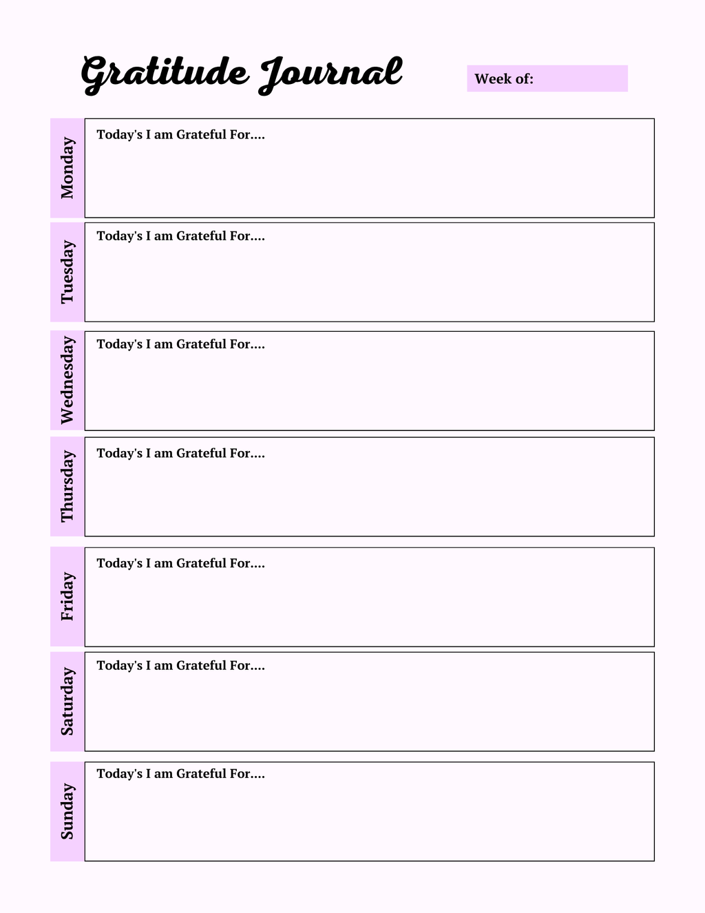 Colorful Self Care Planner