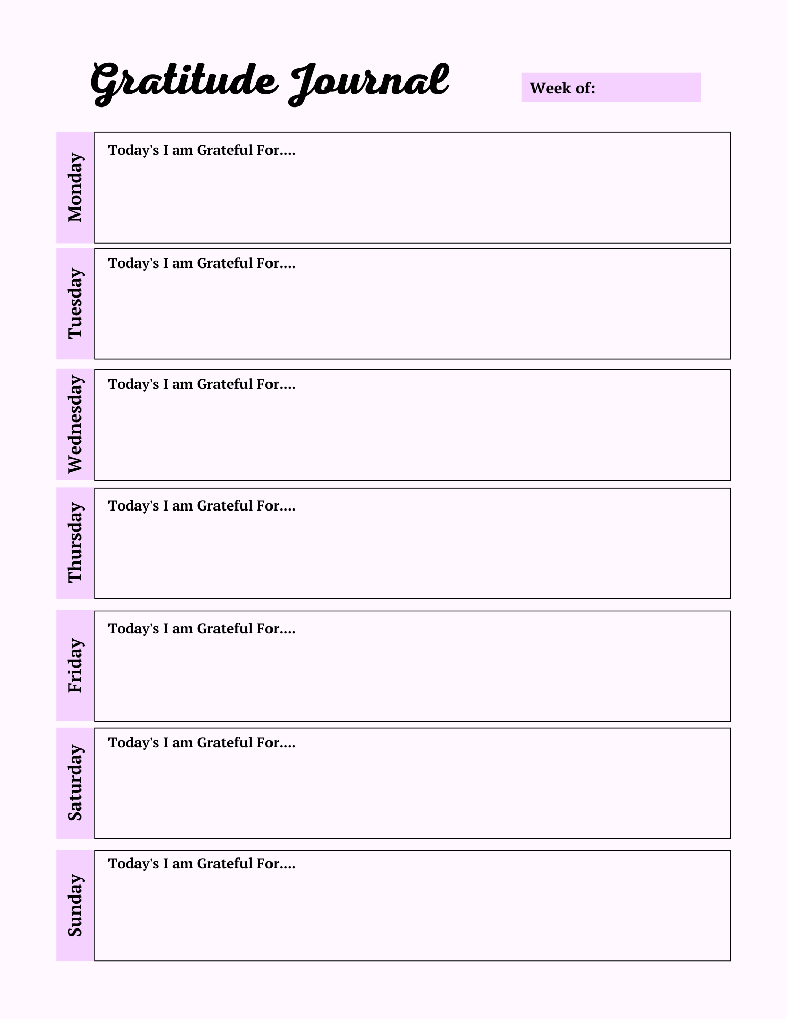 Colorful Self Care Planner