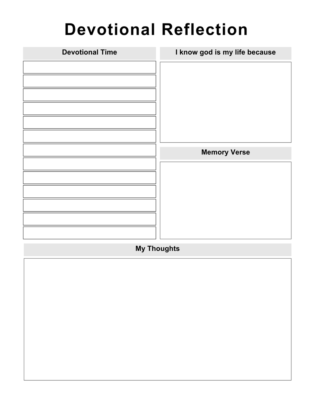 Daily Devotional Planner