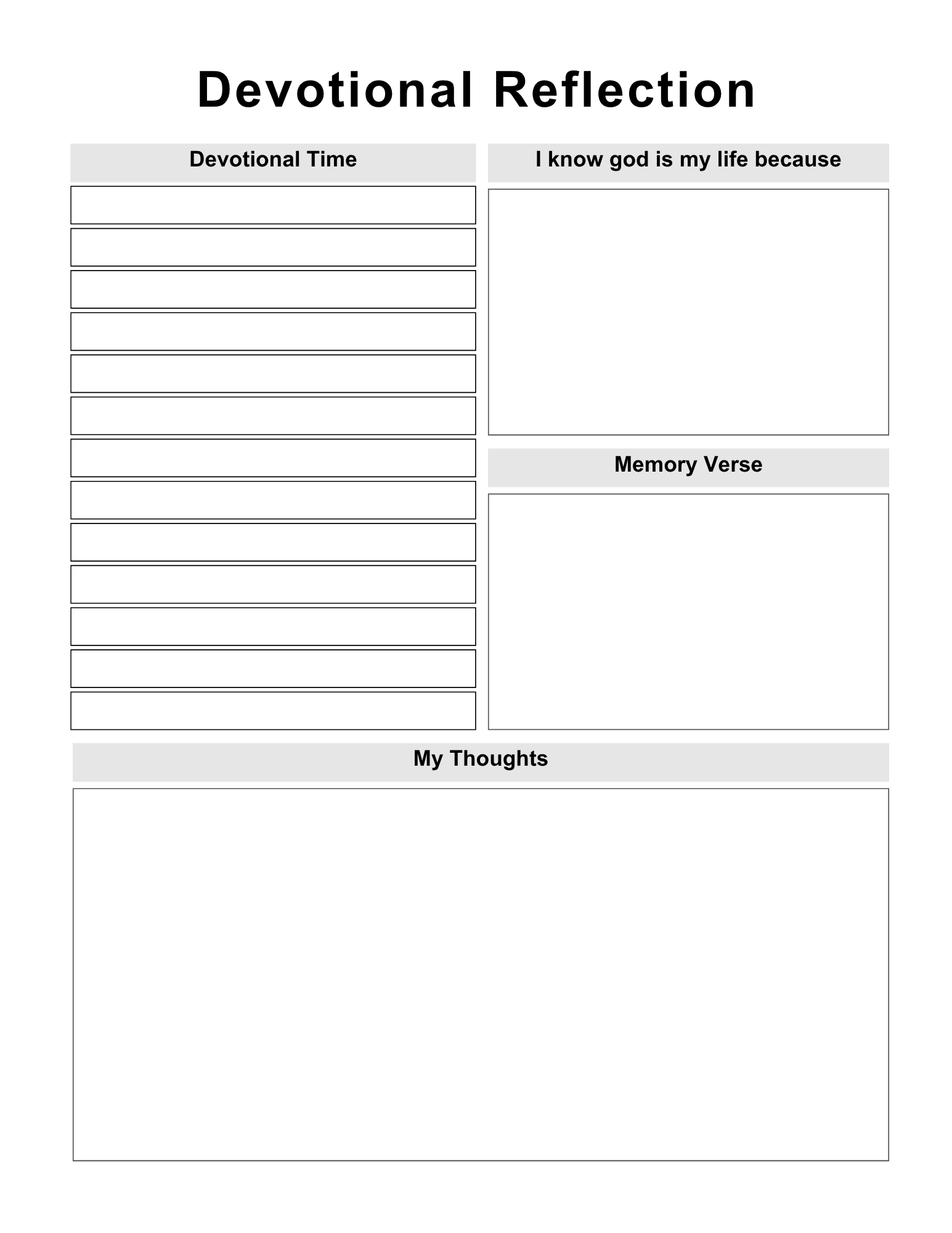 Daily Devotional Planner