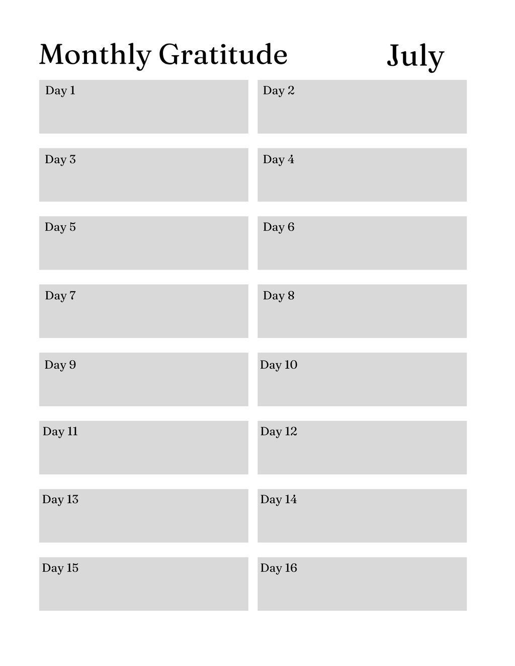 Serenity Prayer Journal