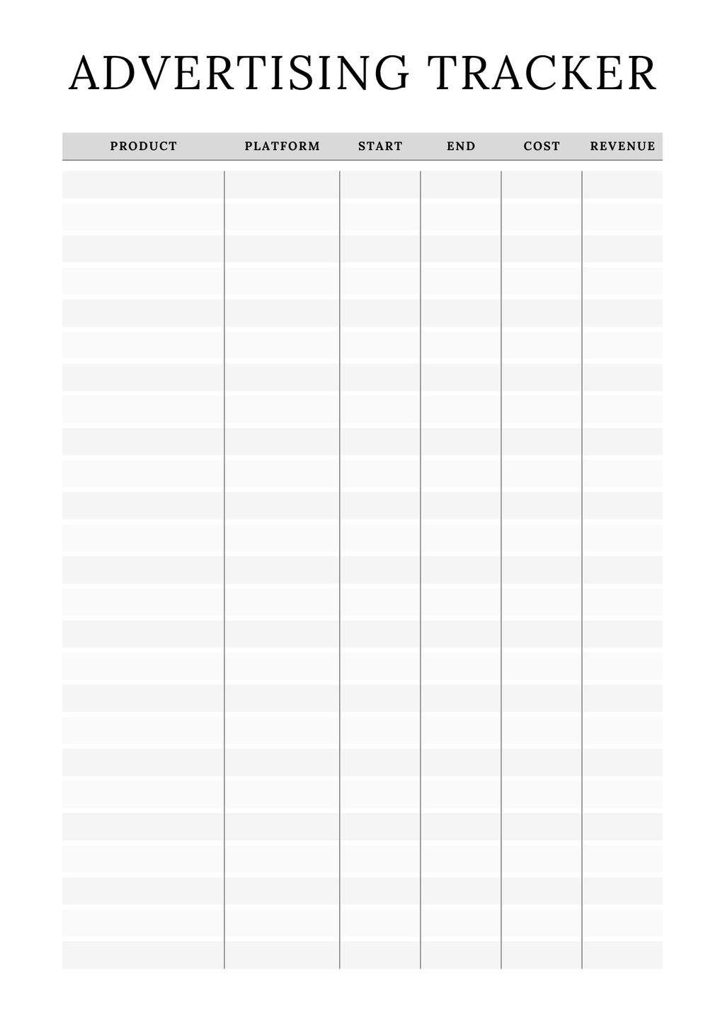 Complete Online Shop Planner