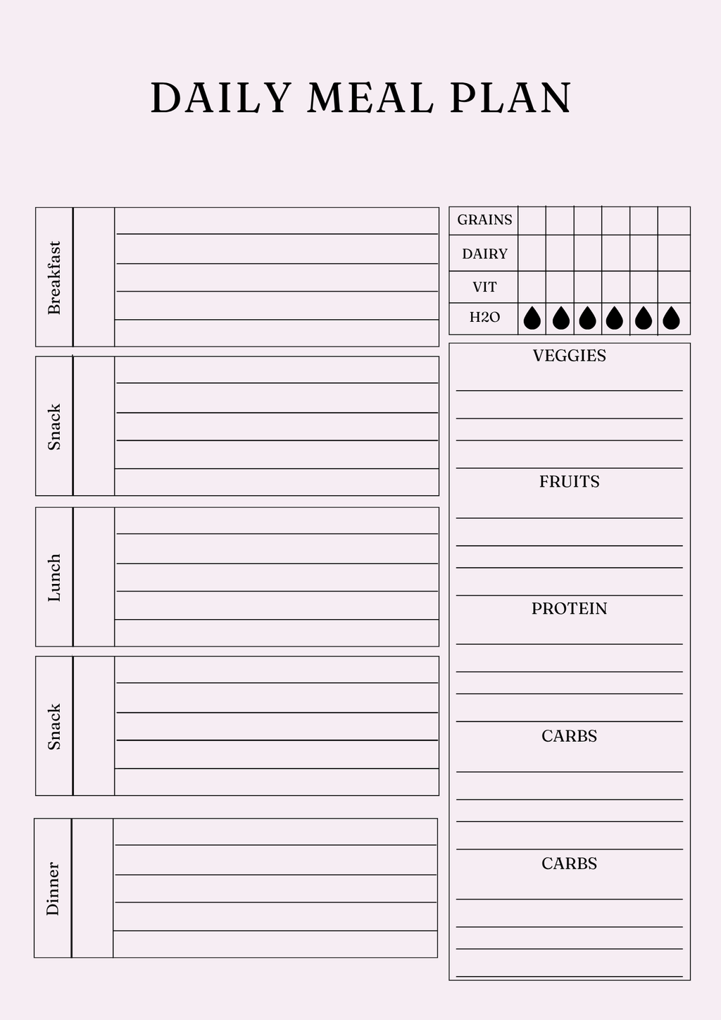 Ultimate Nutrition Wellness Planner