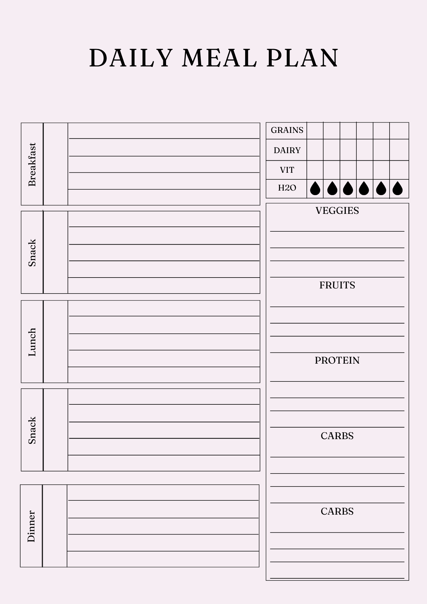 Ultimate Nutrition Wellness Planner