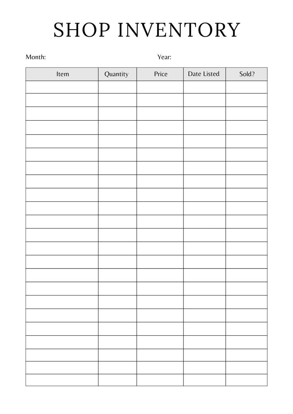 Shopify Success Planner