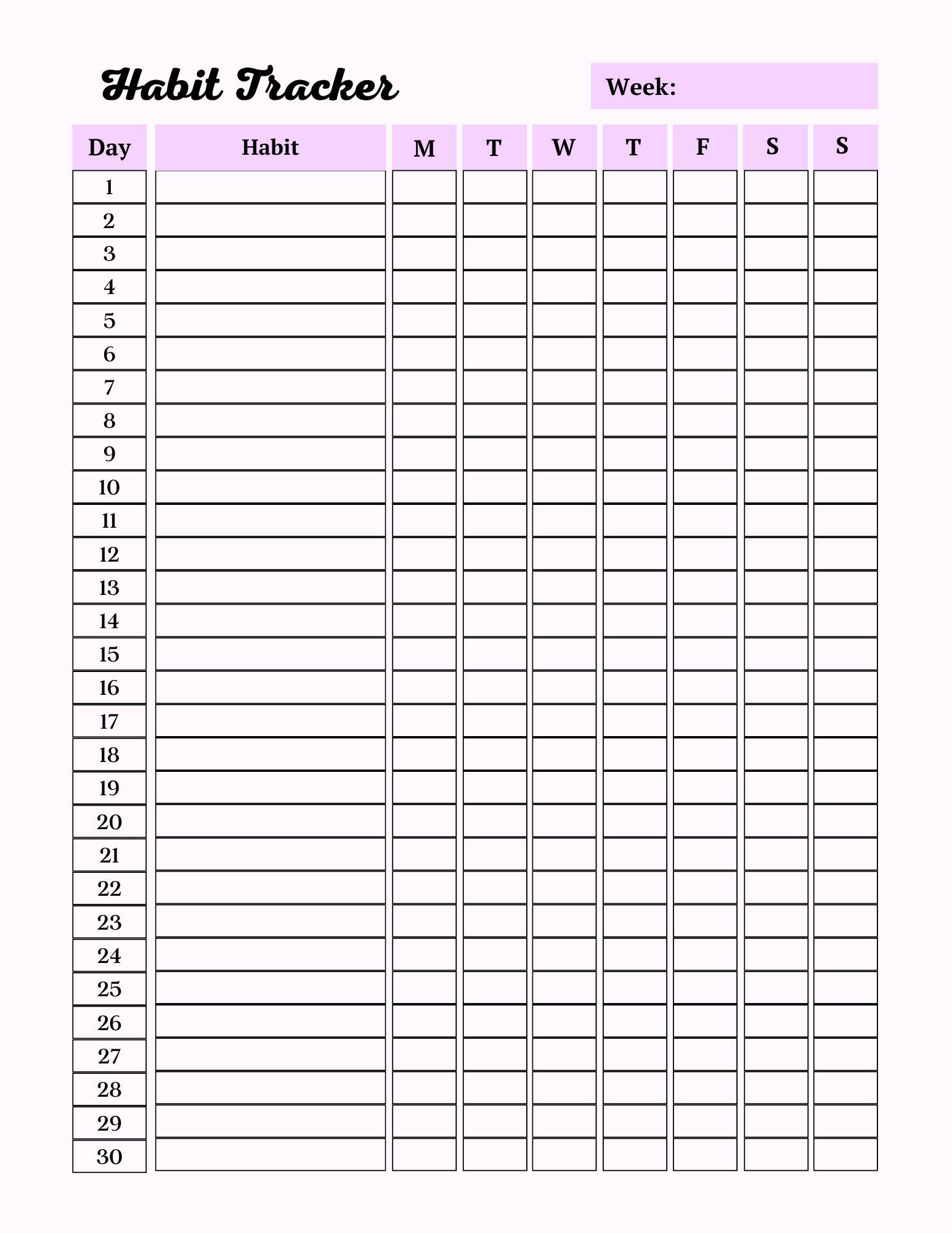 Colorful Self Care Planner