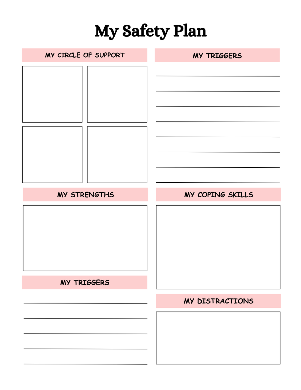 Mental Health Planner 56 Colorful