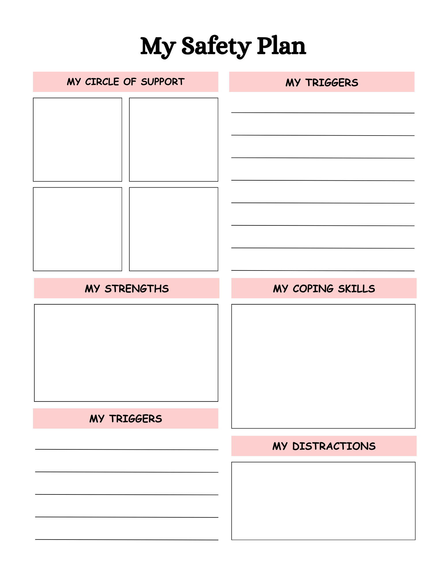 Mental Health Planner 56 Colorful