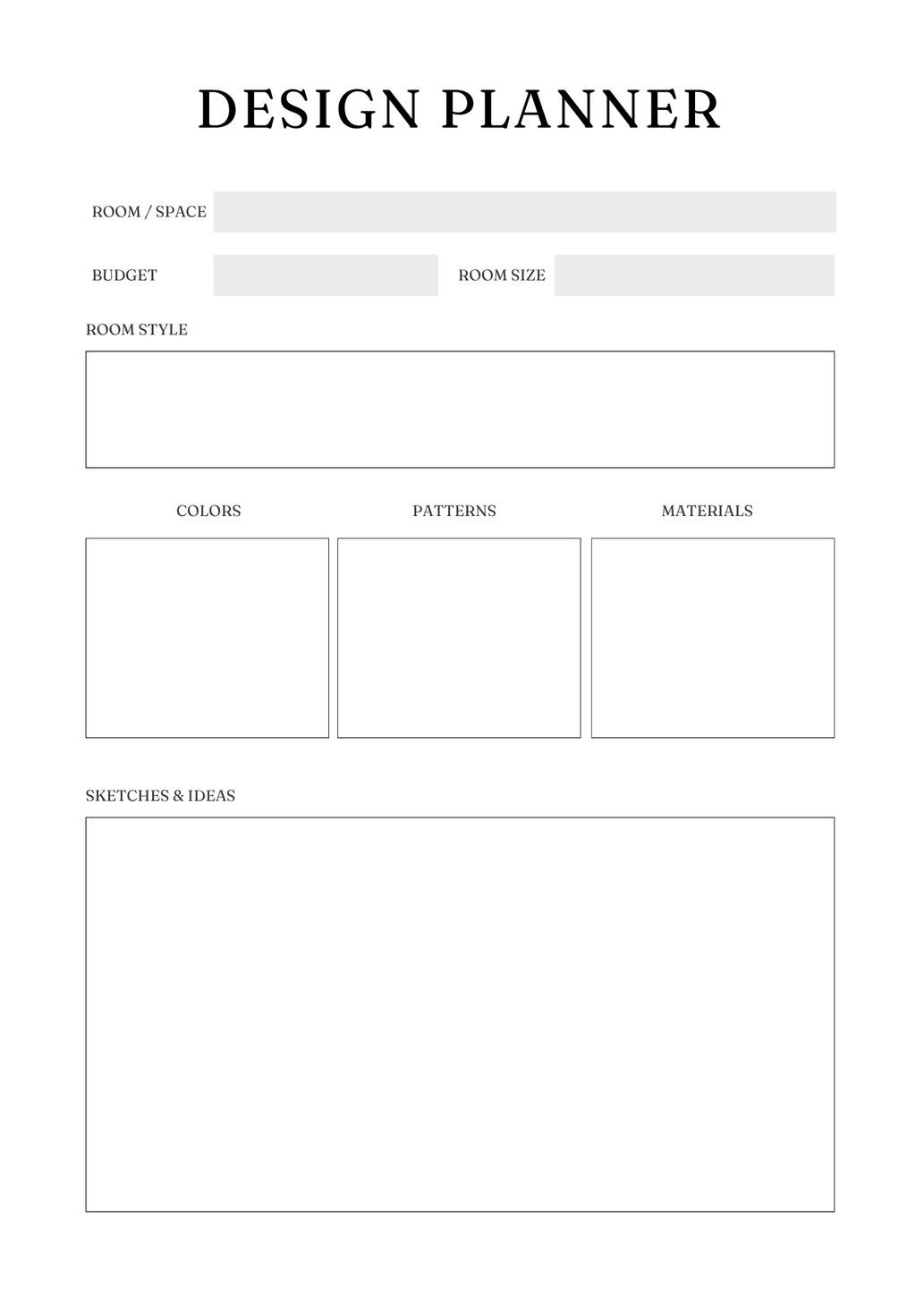 Household Management Planner