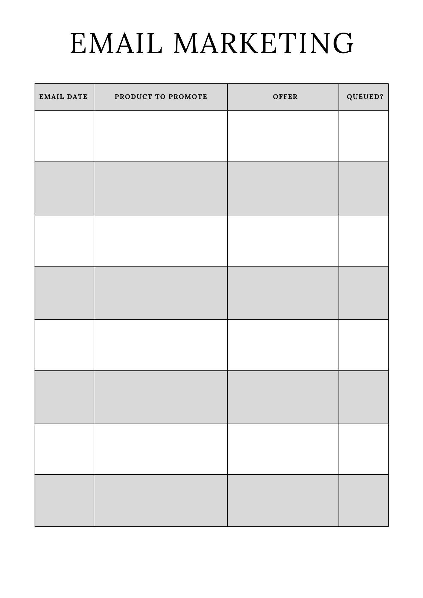 Complete Online Shop Planner