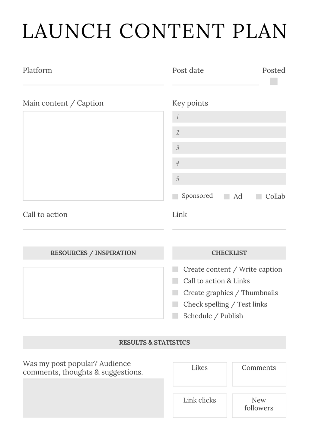 Product Launch Planner