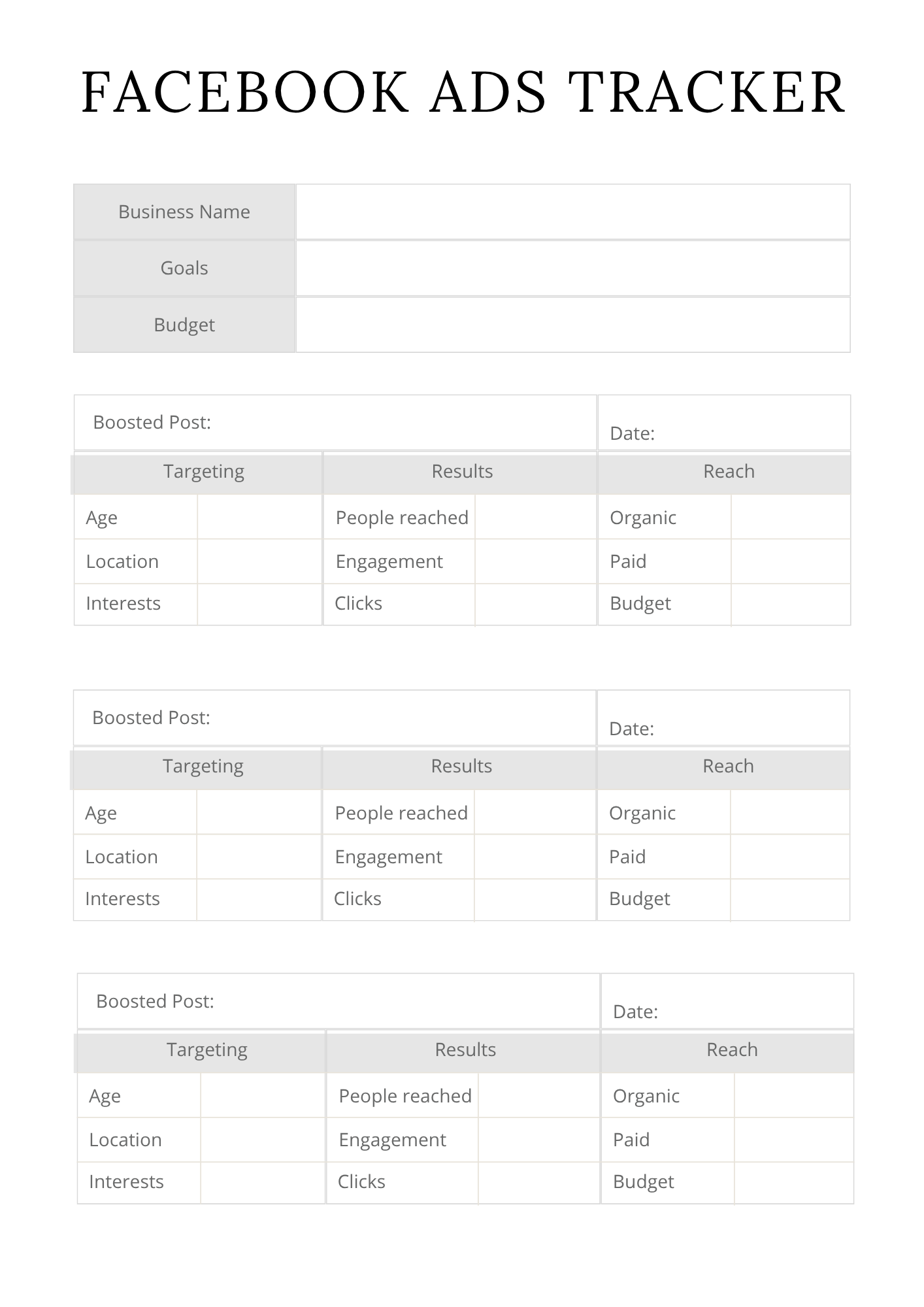 Digital Product Planner