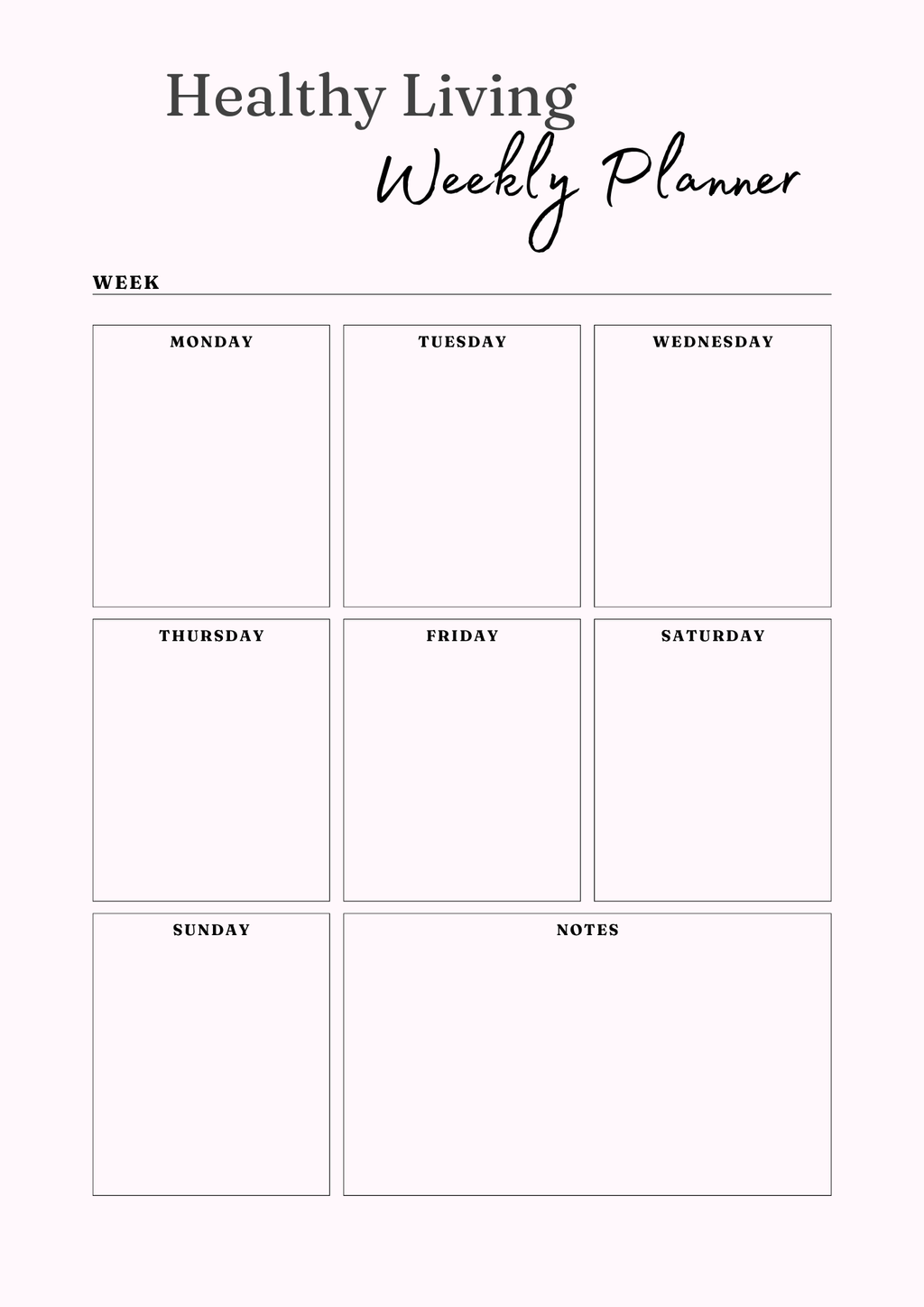 Healthy Living Journal