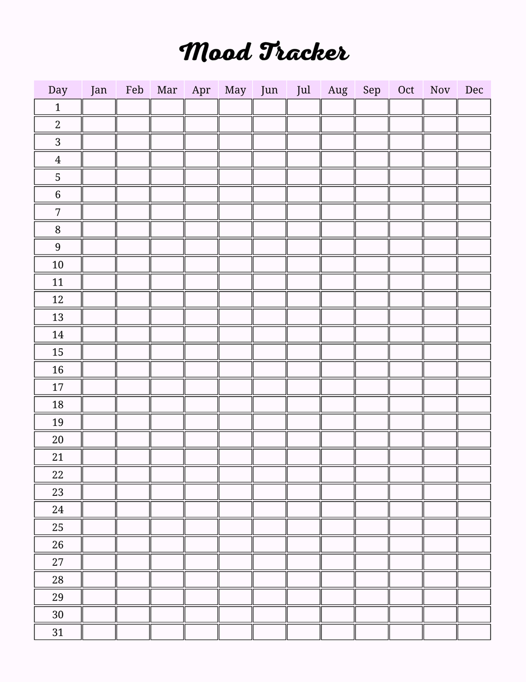 Colorful Self Care Planner