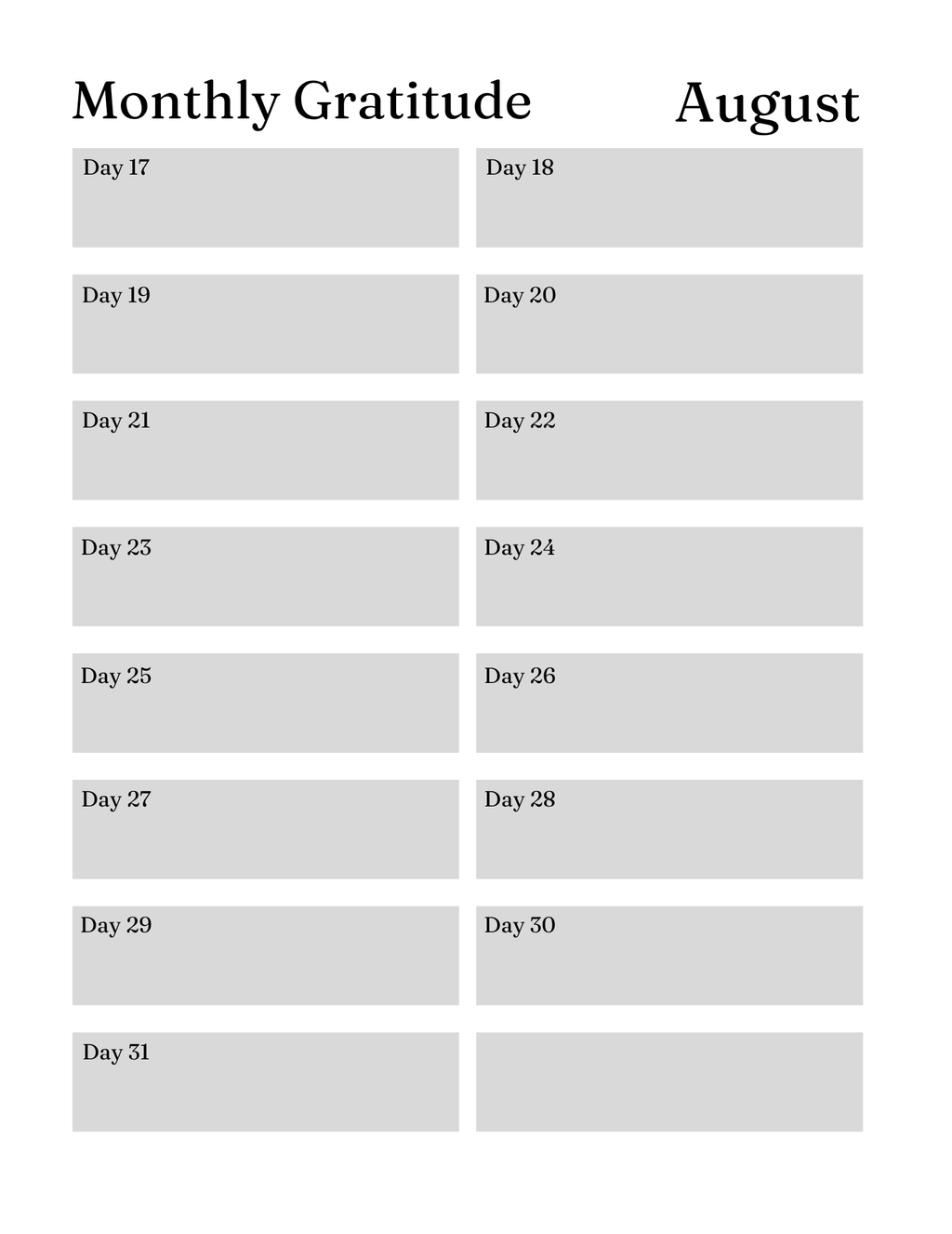 Serenity Prayer Journal