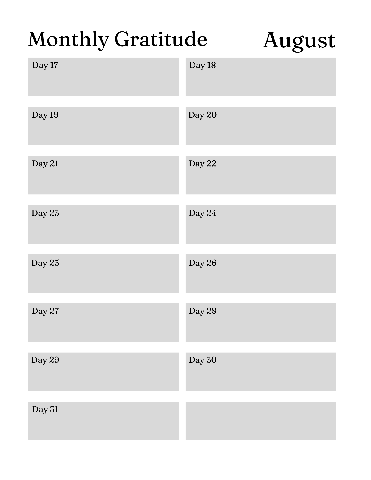 Serenity Prayer Journal