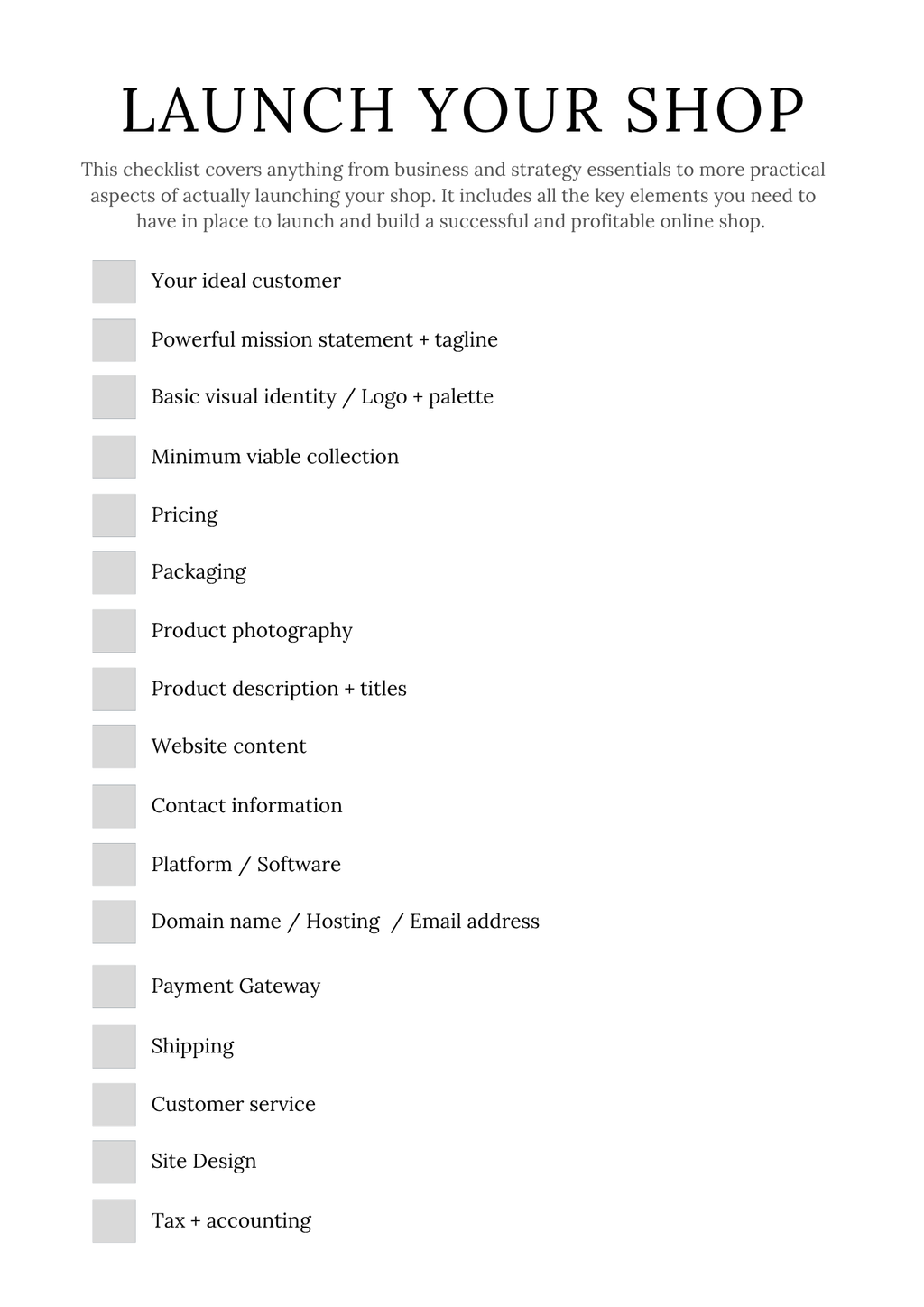 Handmade Business Planner