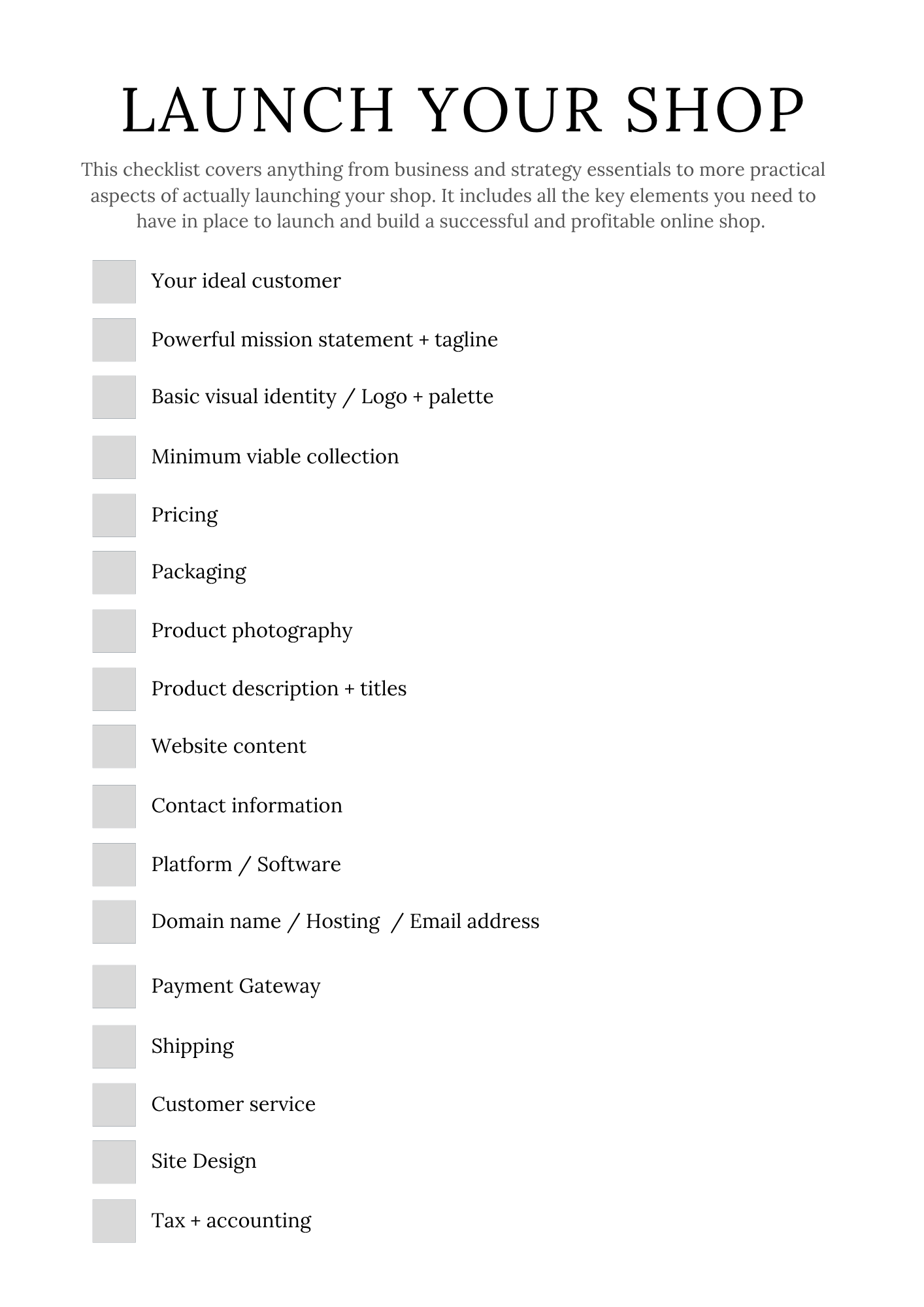 Handmade Business Planner