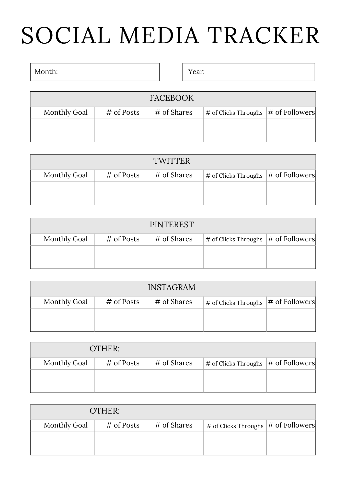 Complete Online Shop Planner