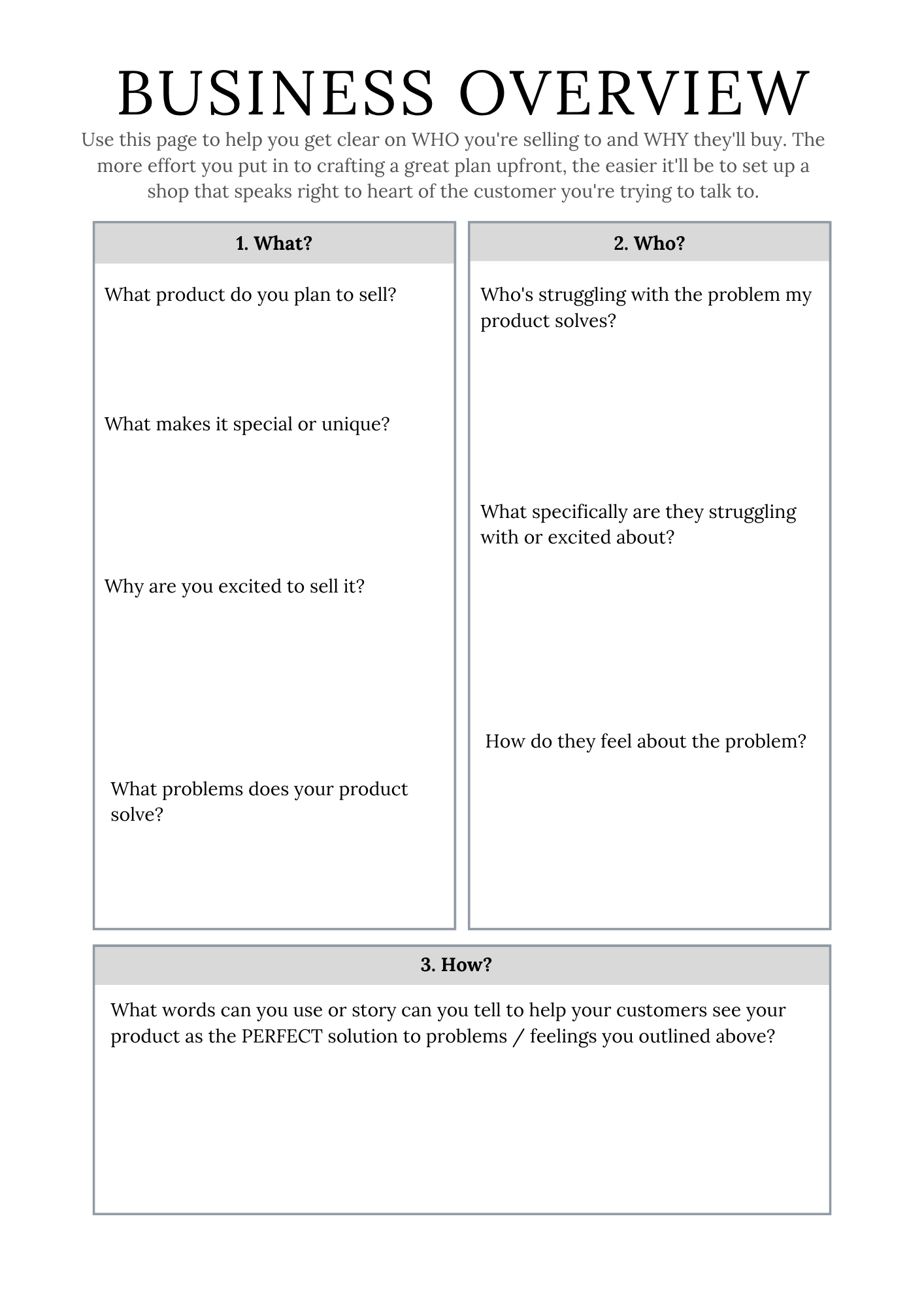 Shopify Success Planner