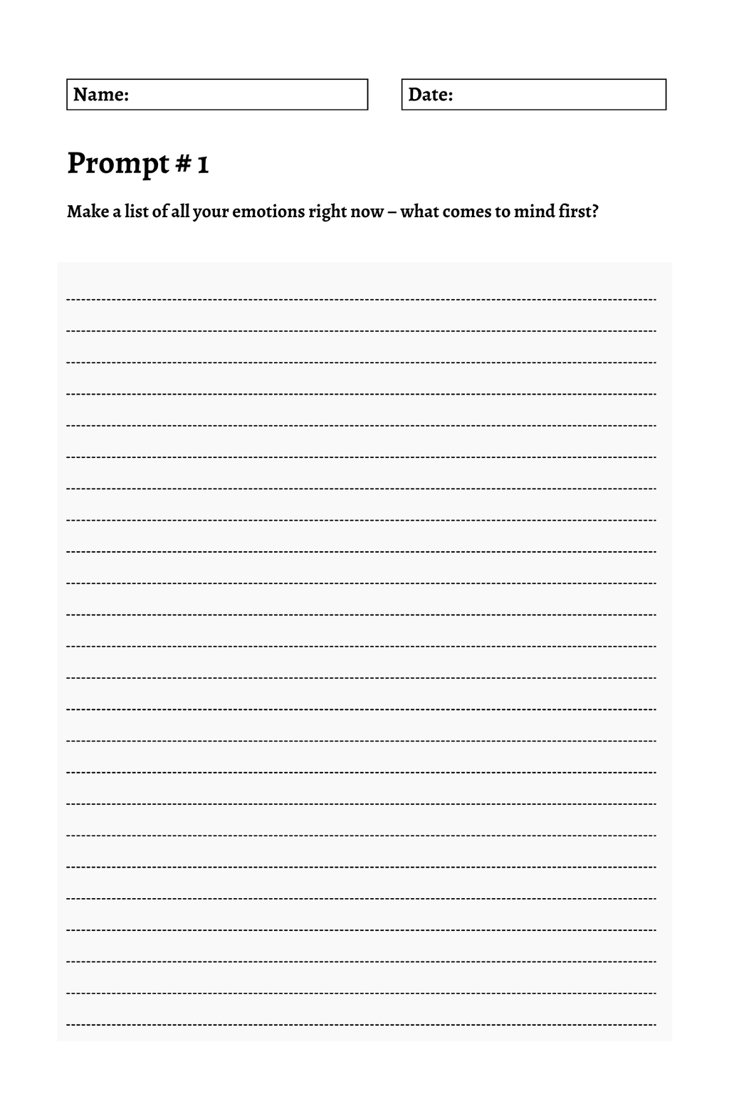 200 Mental Health Journey Prompts