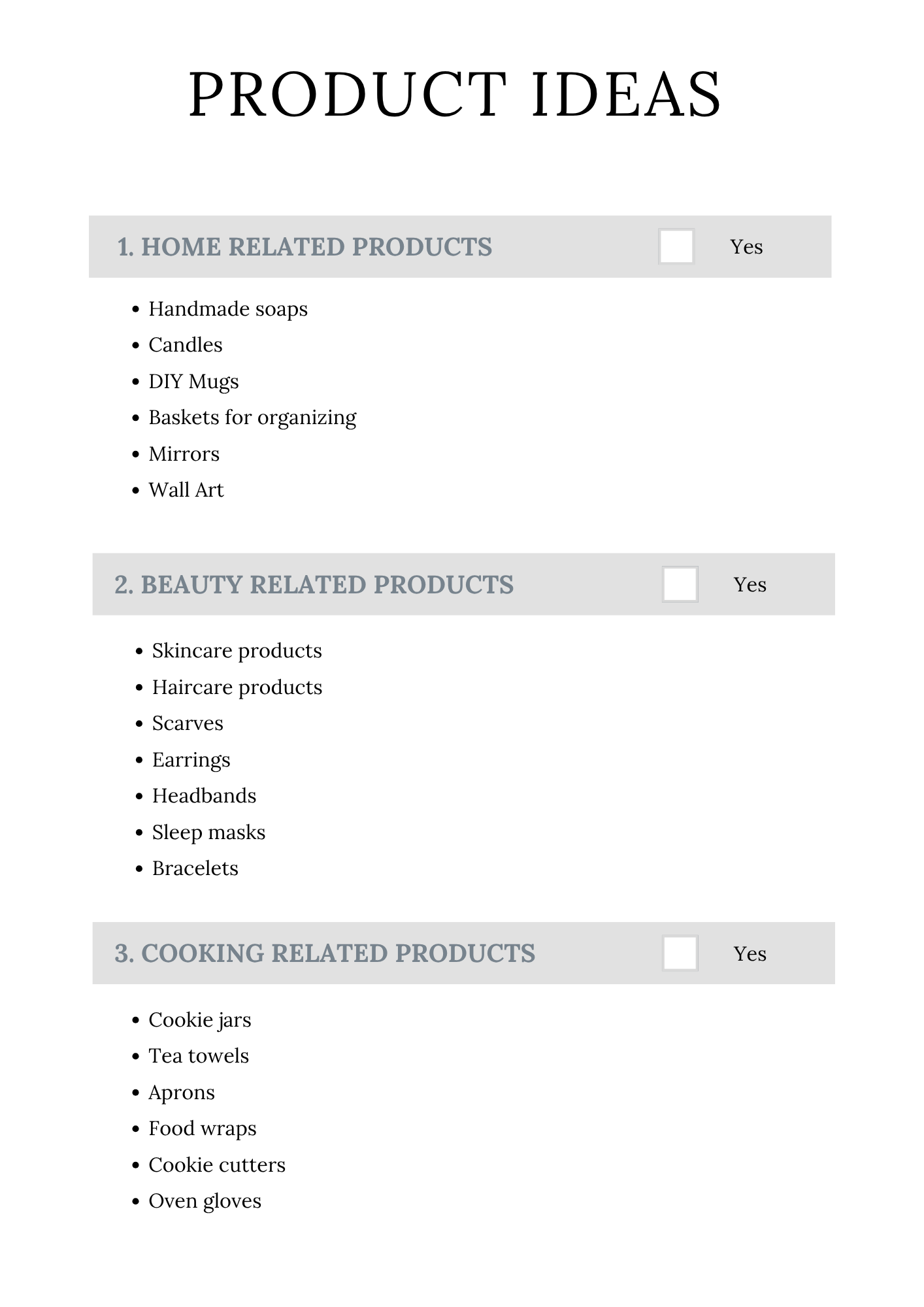 Handmade Business Planner
