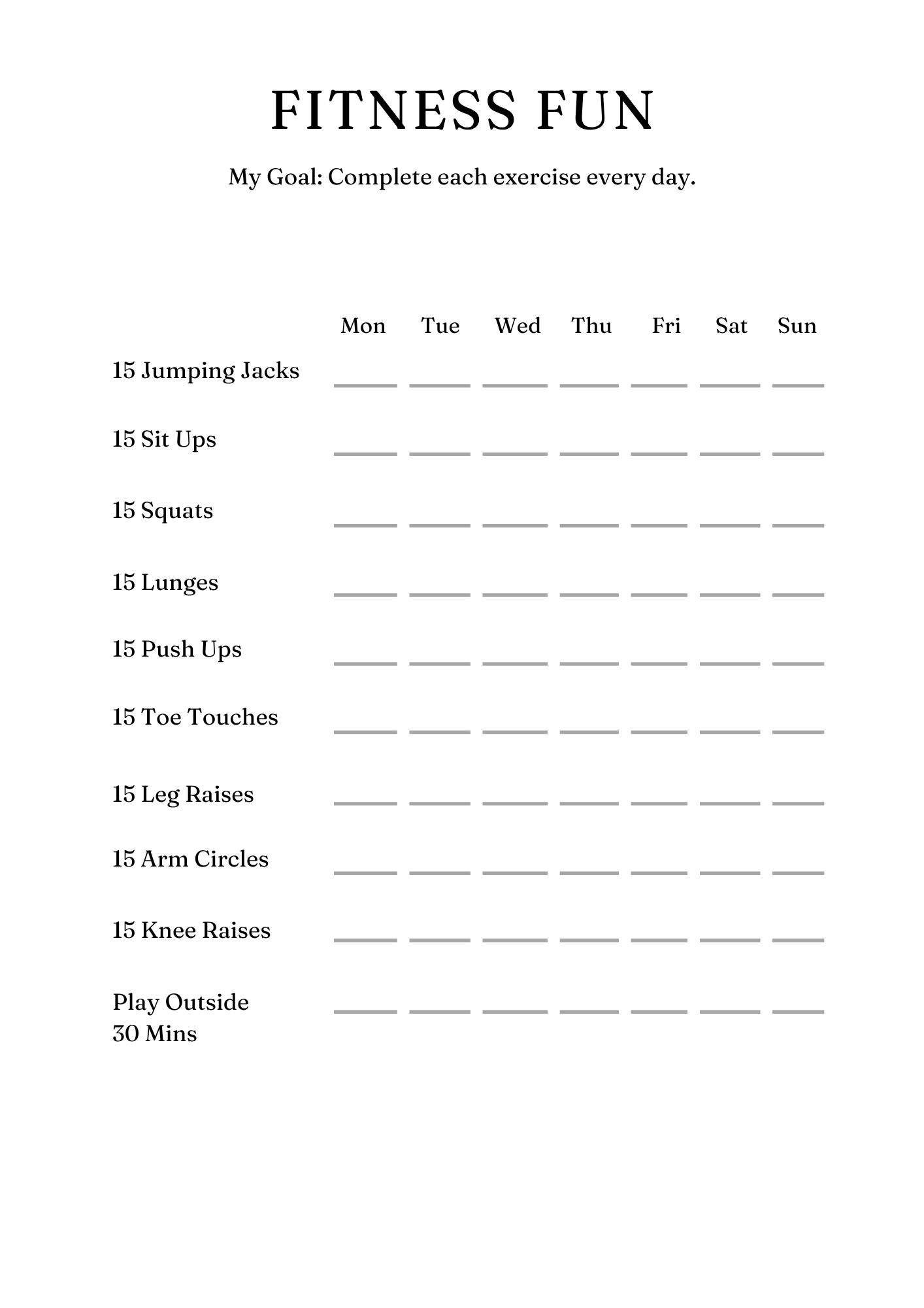 Ultimate Fitness Planner