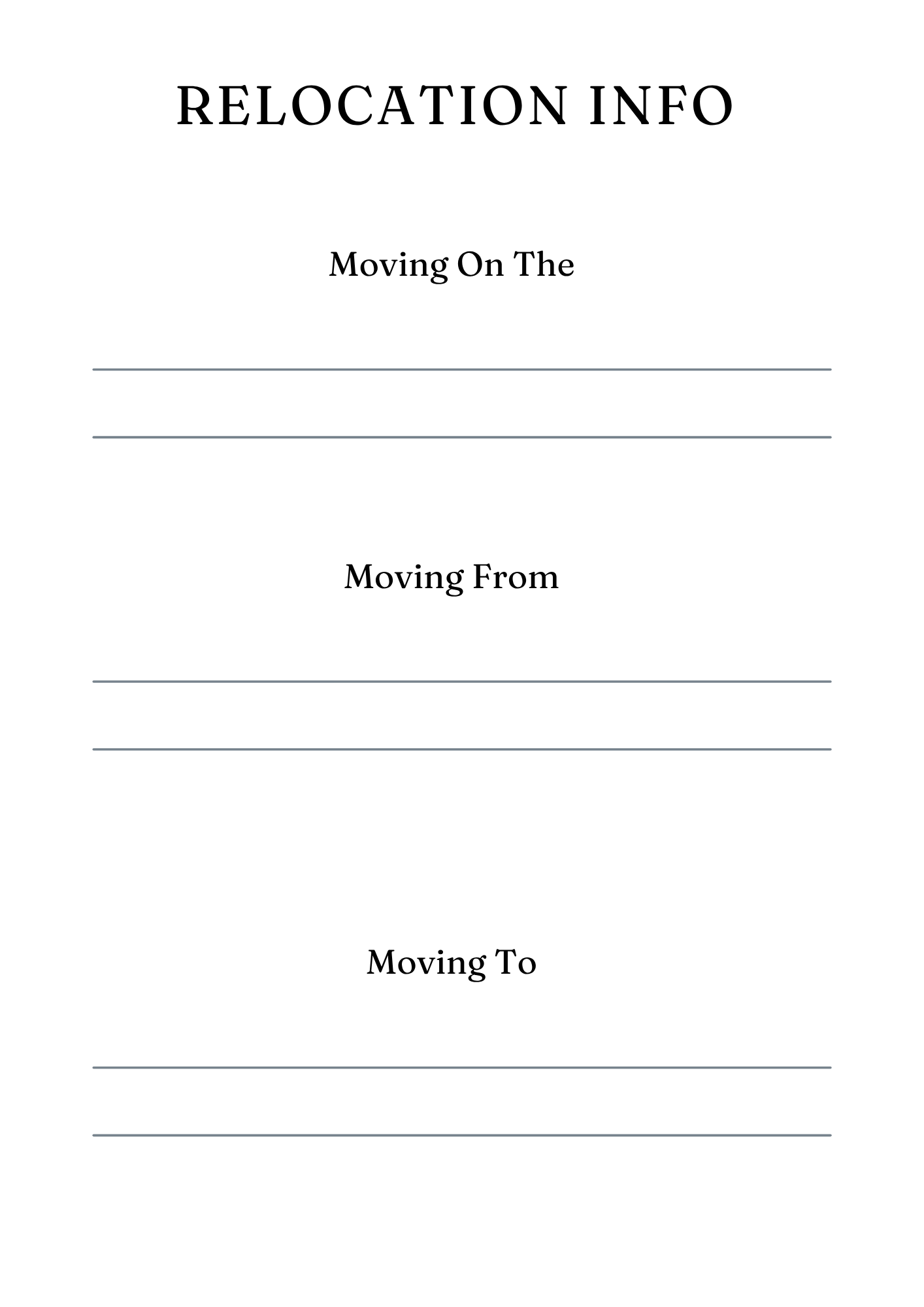 Ultimate Relocation Planner