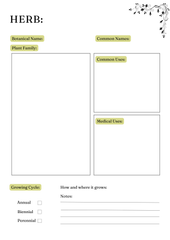 Herbs & Essential Oil Planner