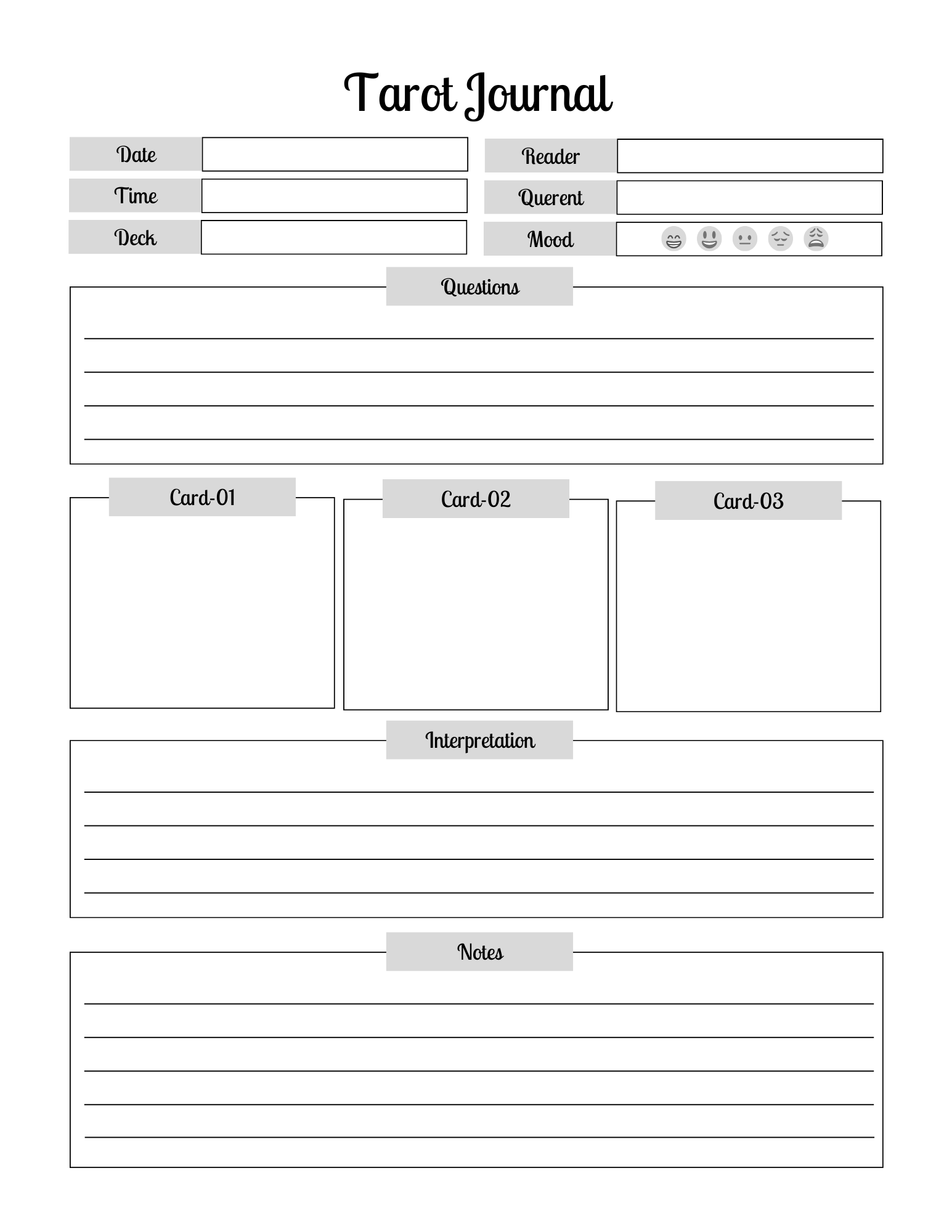 Tarot Journal