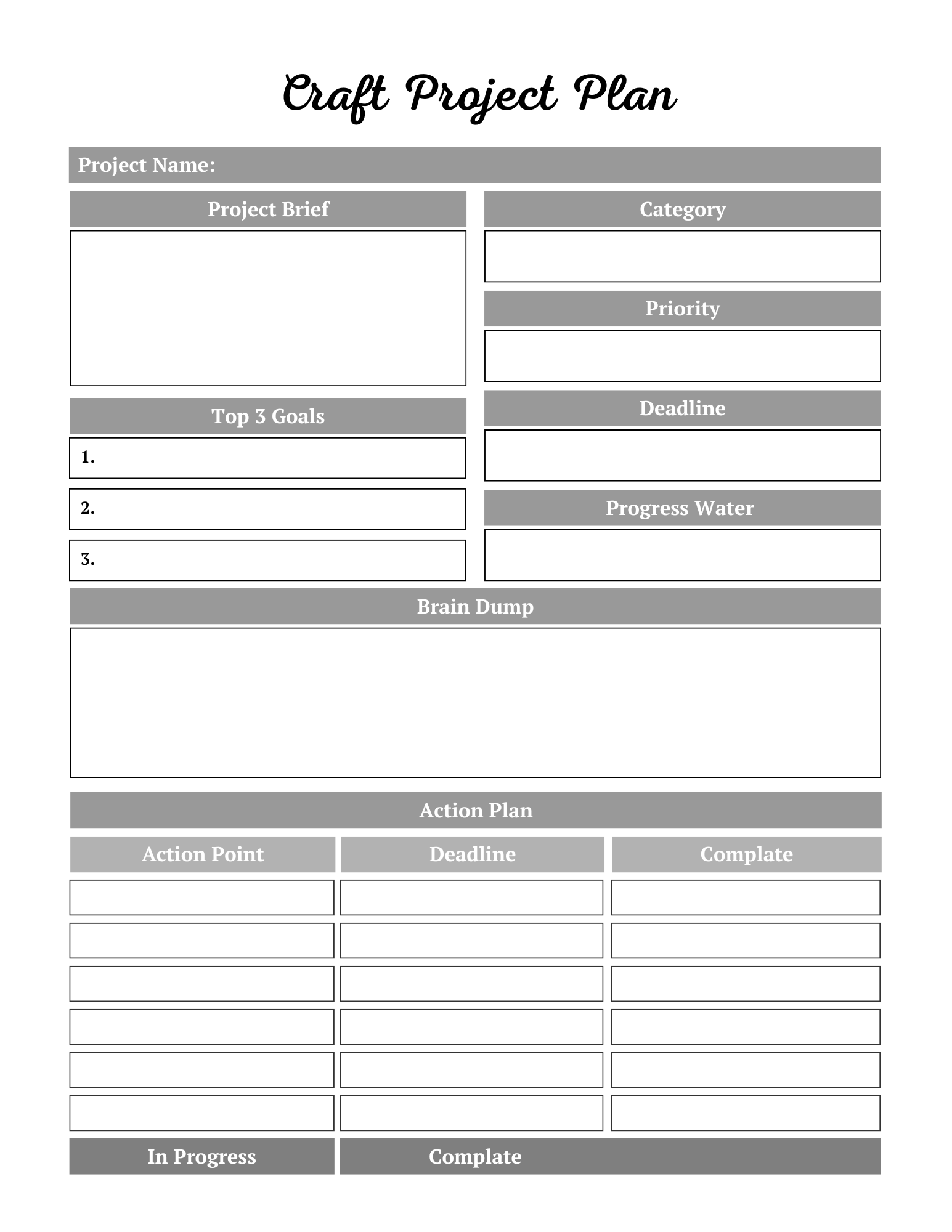 Craft Business Planner