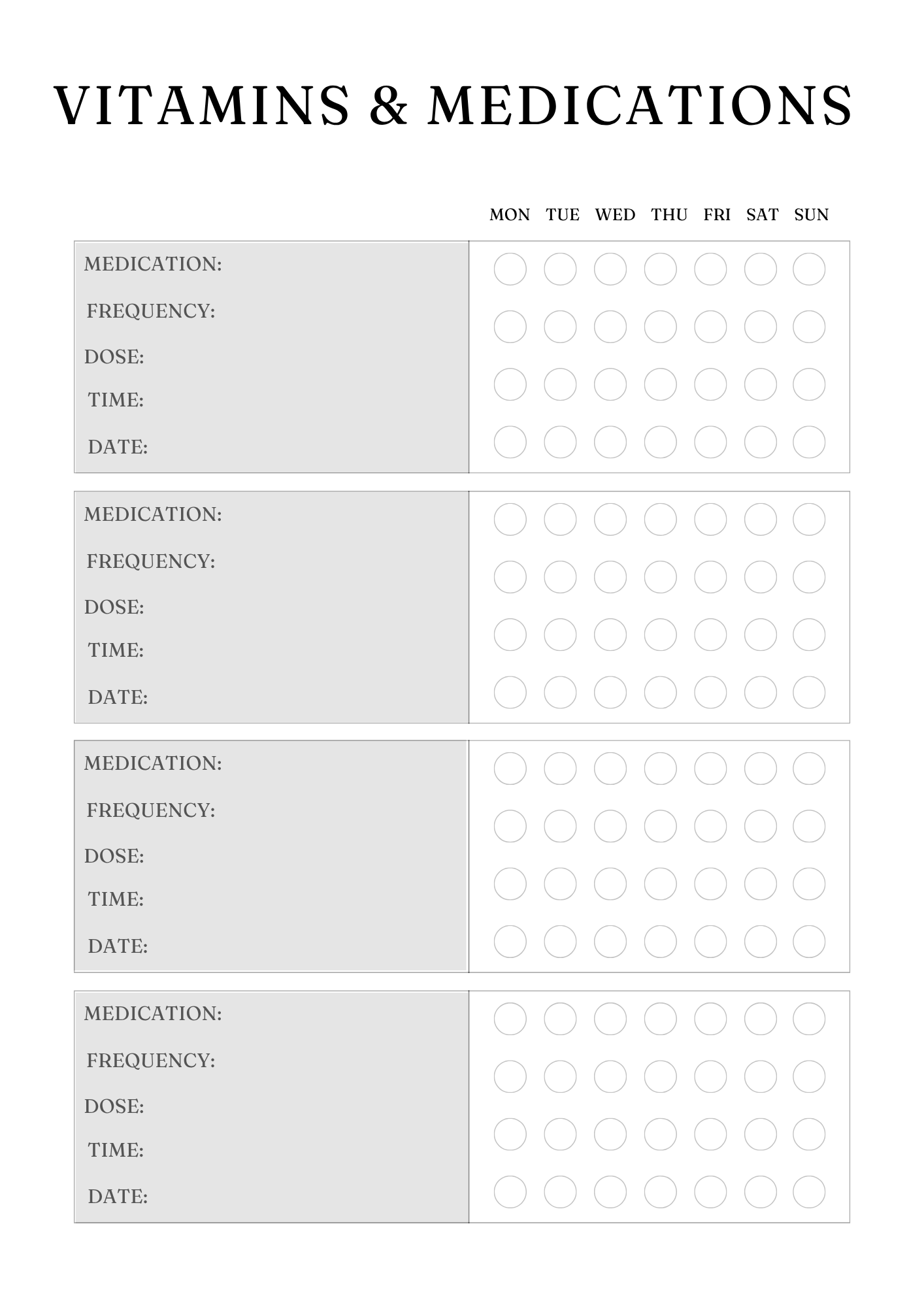 Comprehensive Medical Planner