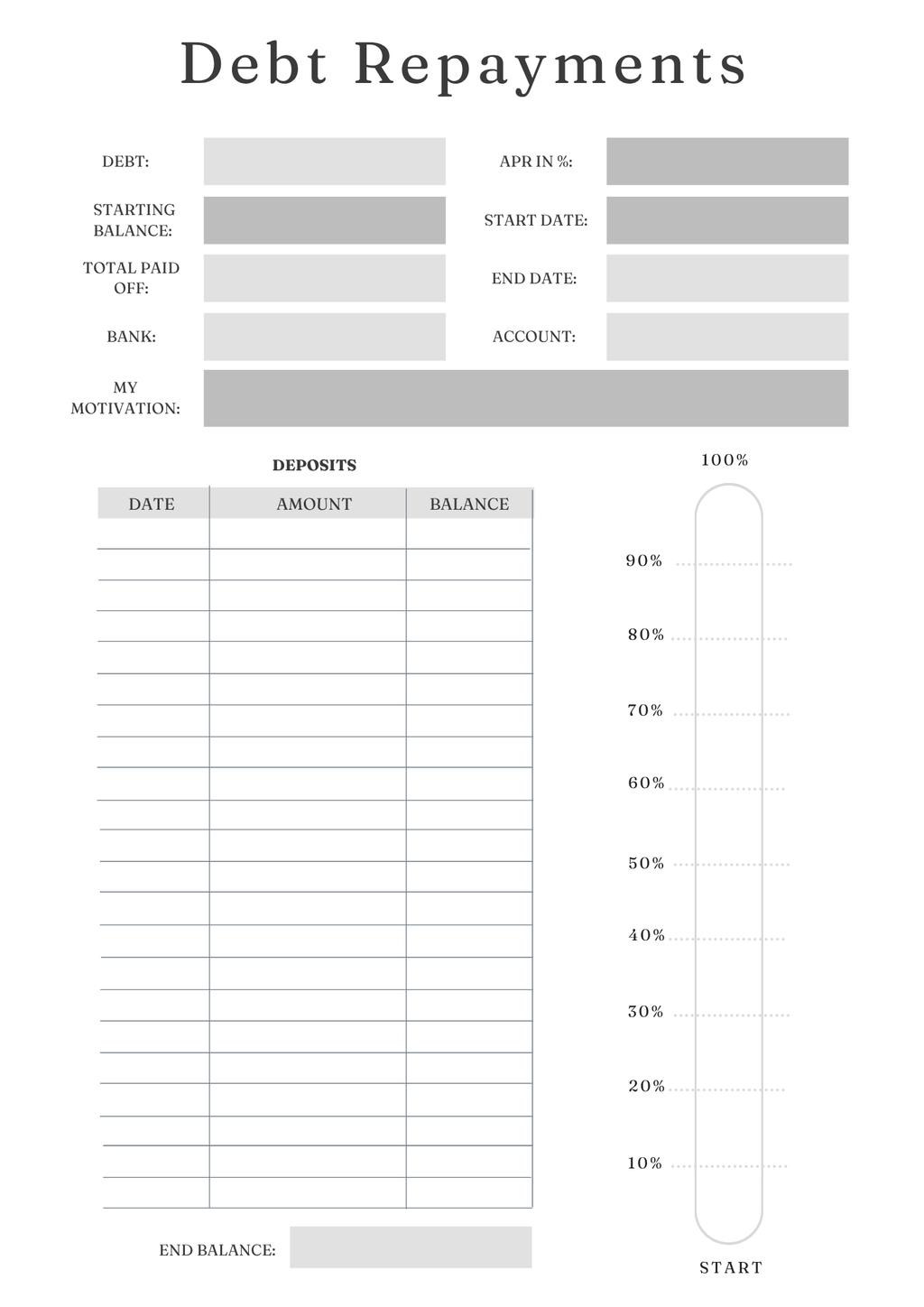 Debt Freedom Tracker