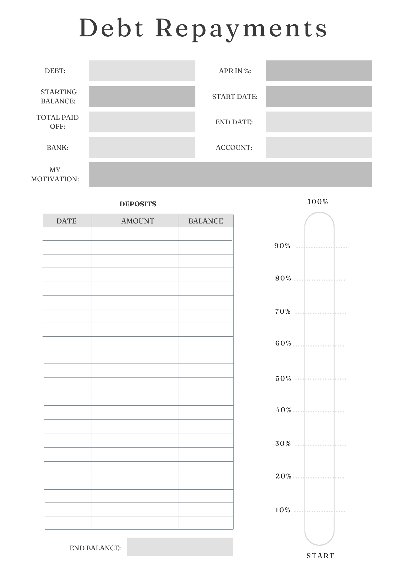 Debt Freedom Tracker