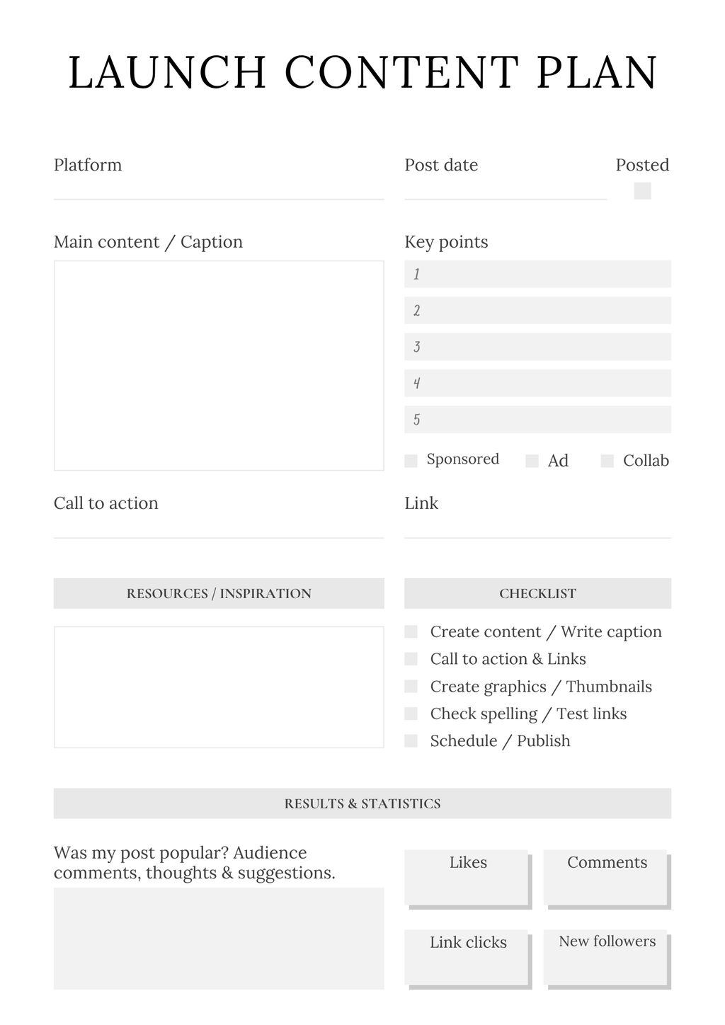 Handmade Business Planner