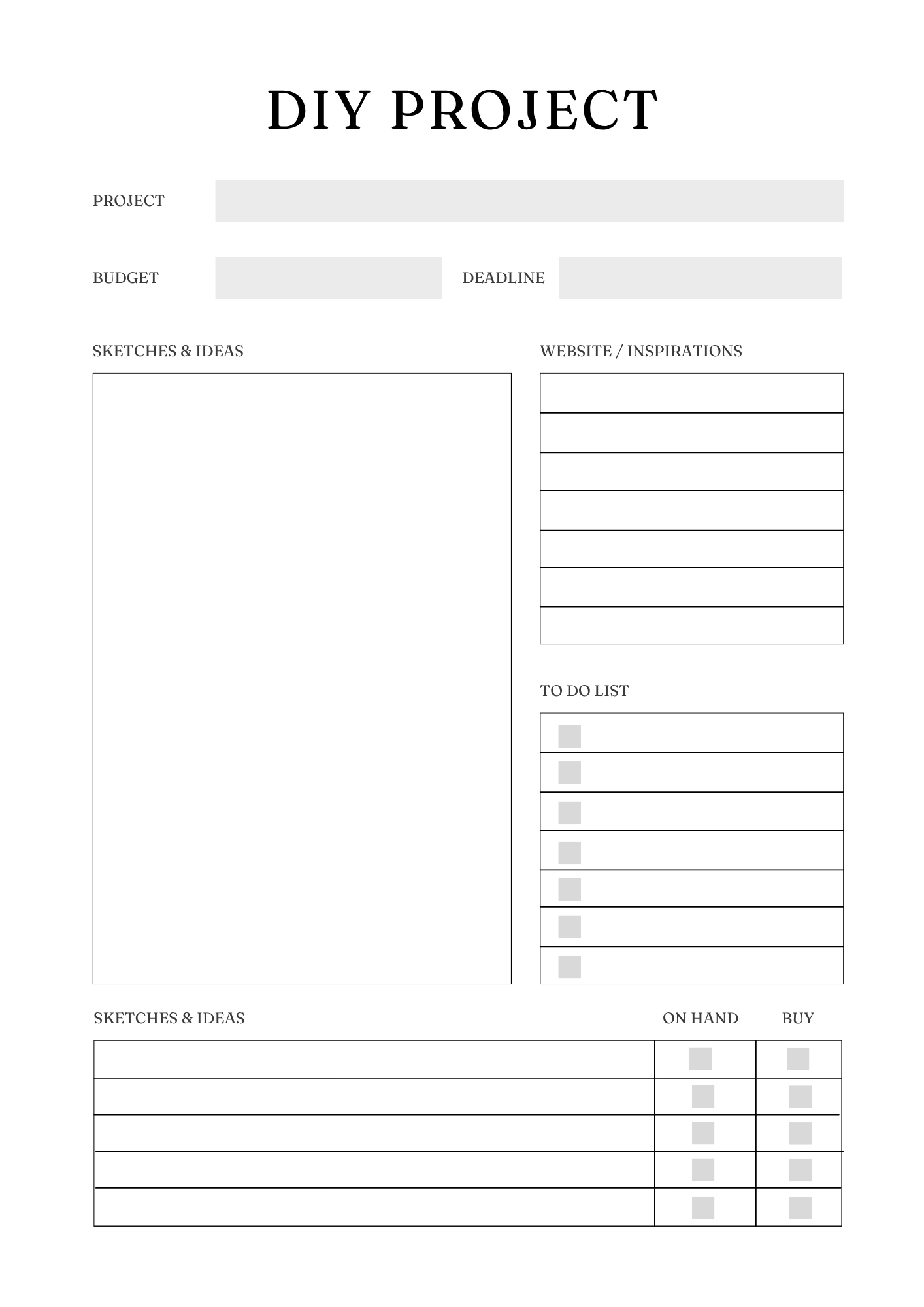 Household Management Planner