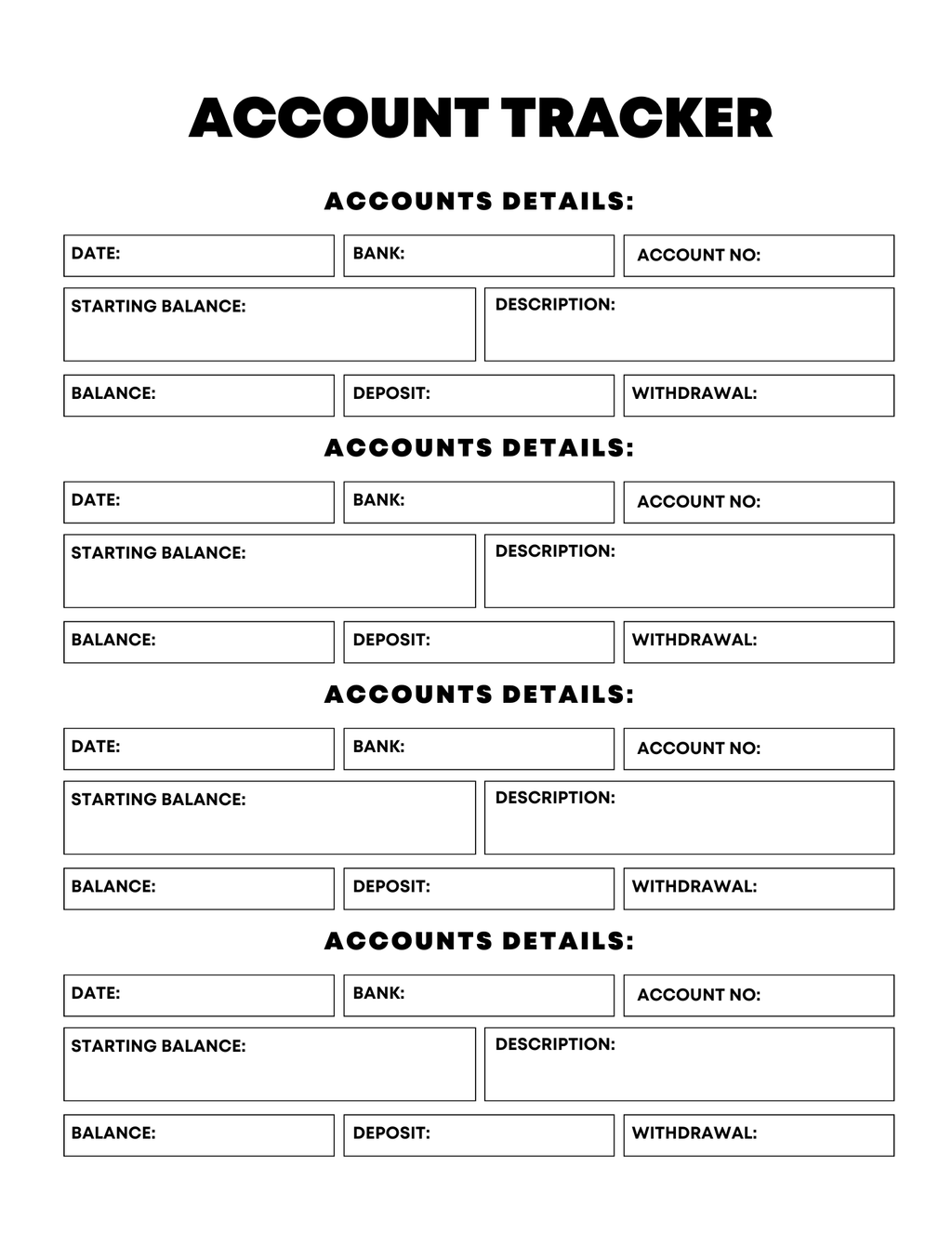 Vibrant Rainbow Budget Planner