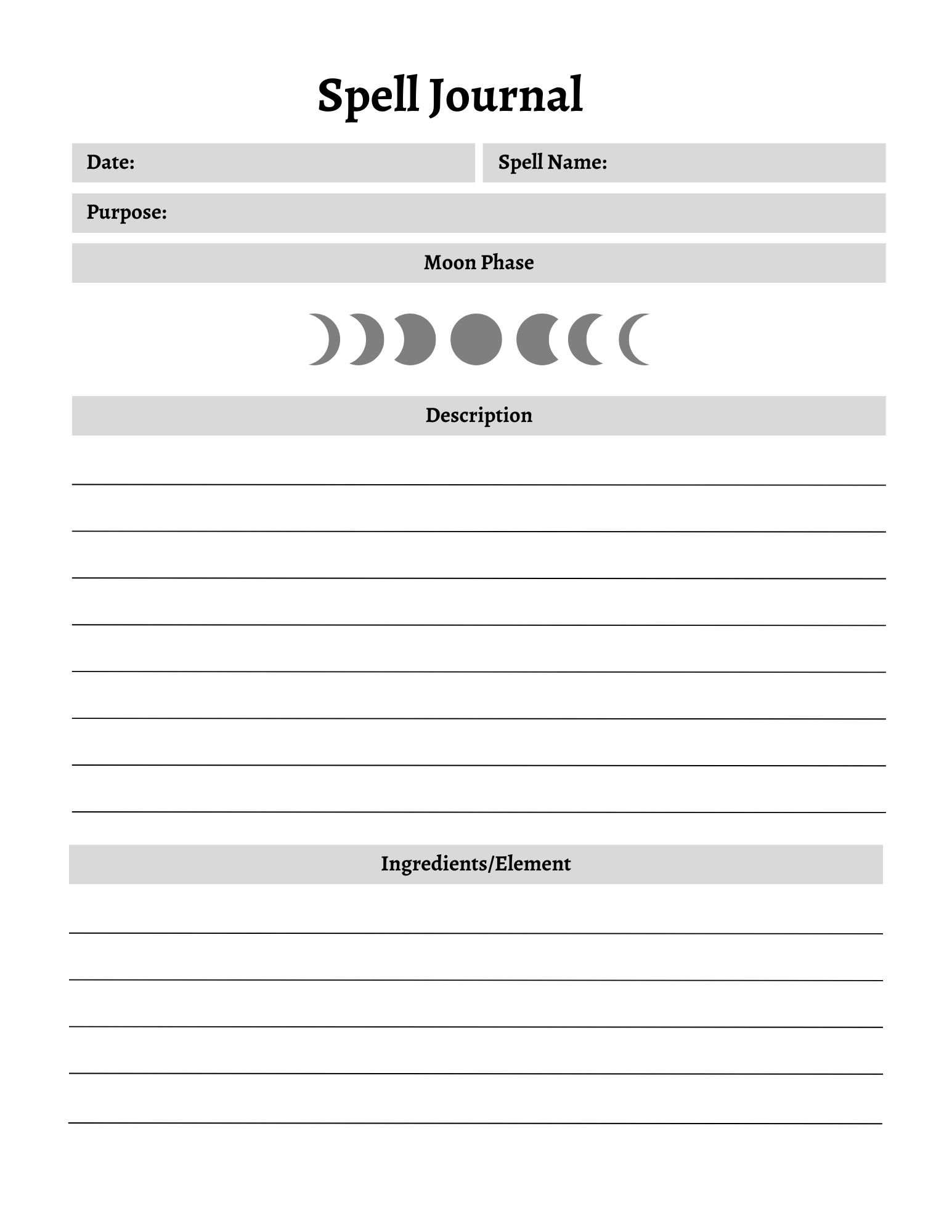 Witchy Planner