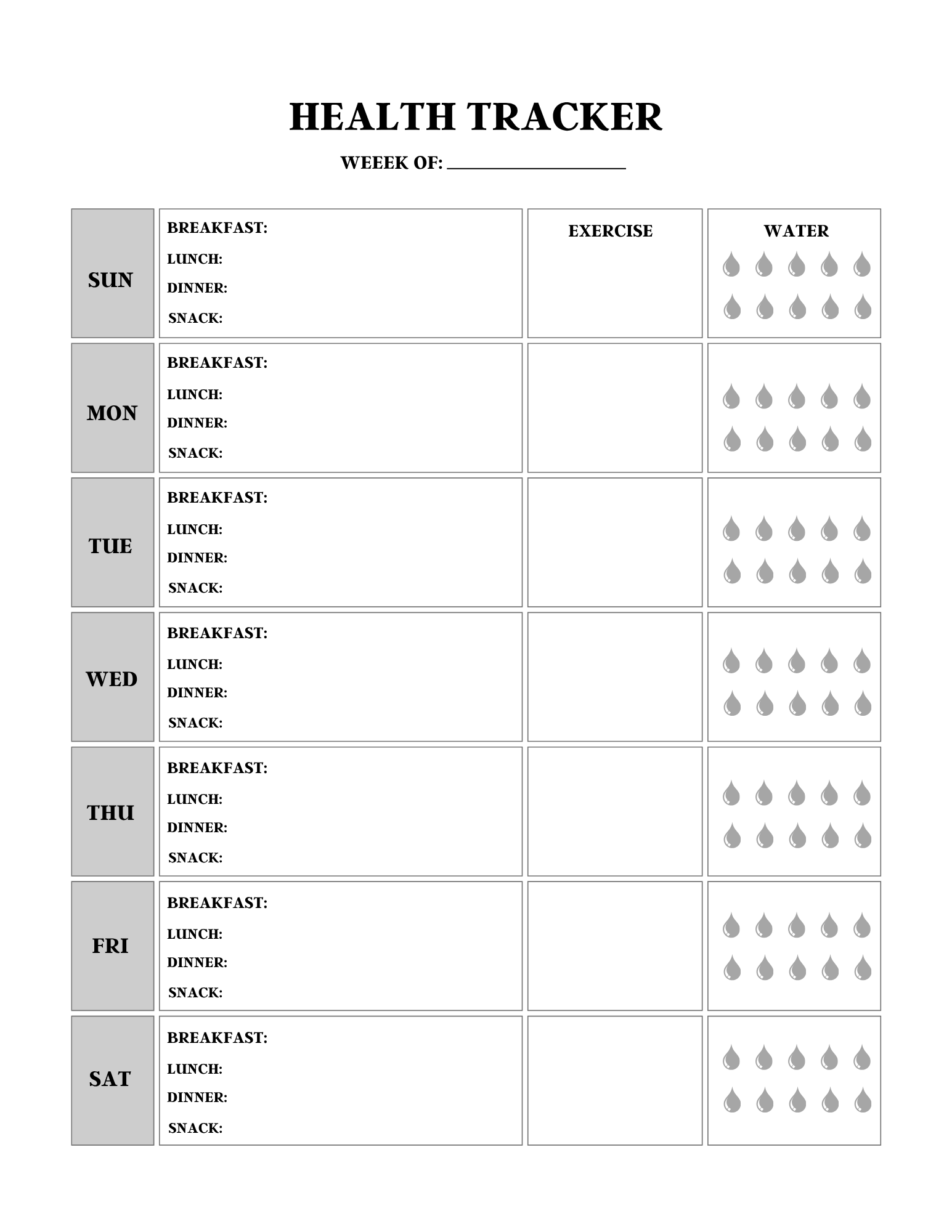 Comprehensive Health Care Planner