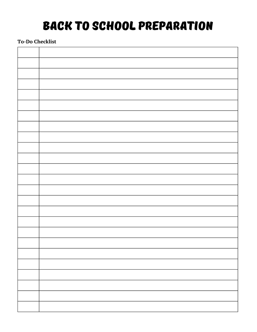 Back -to-school Planner