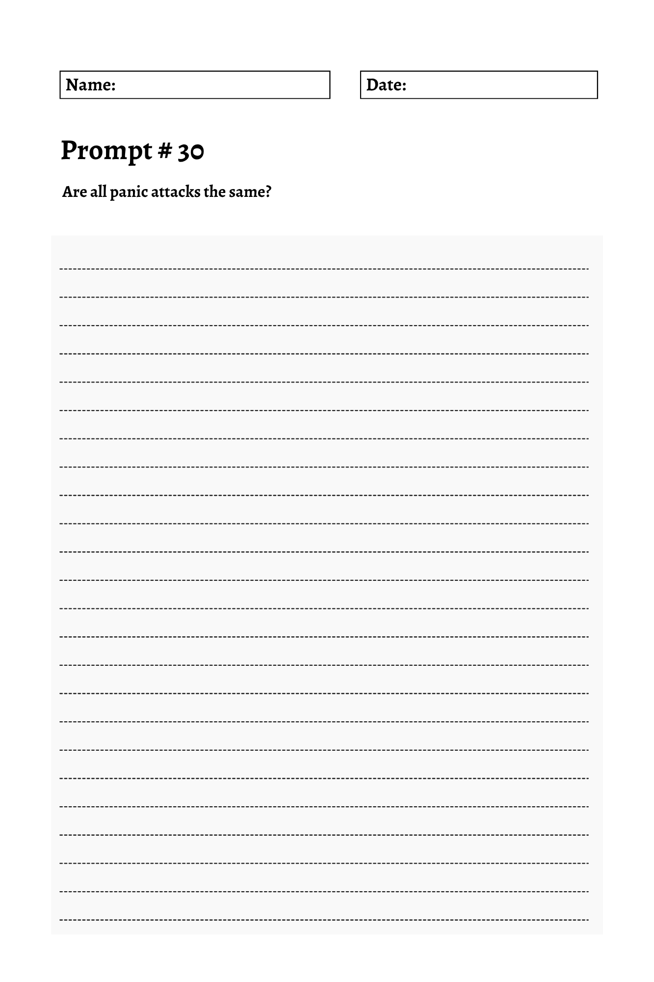 200 Mental Health Journey Prompts