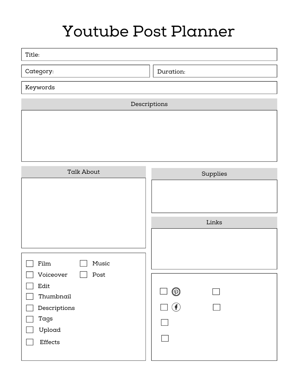 Social Media Post Planner