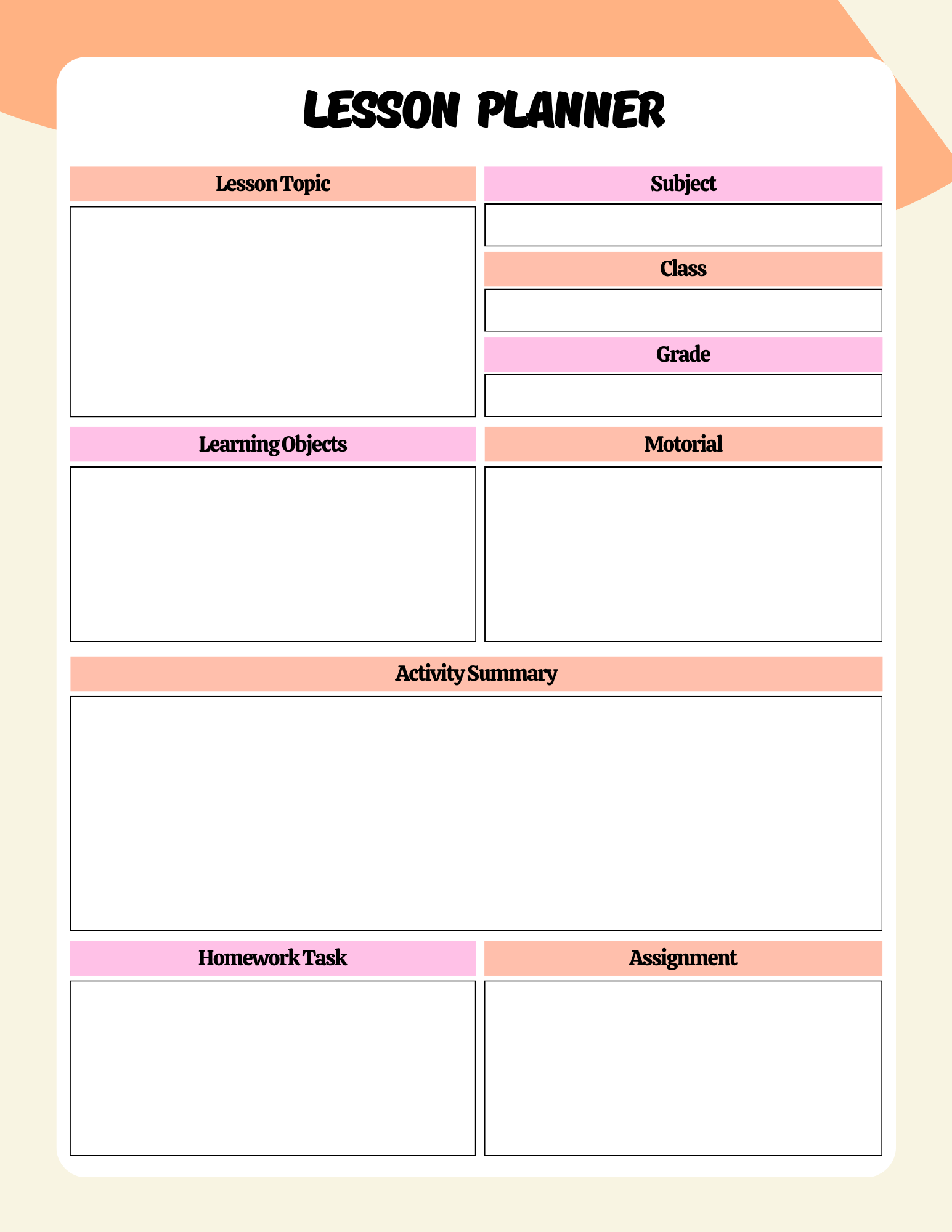 Comprehensive Homeschool Planner