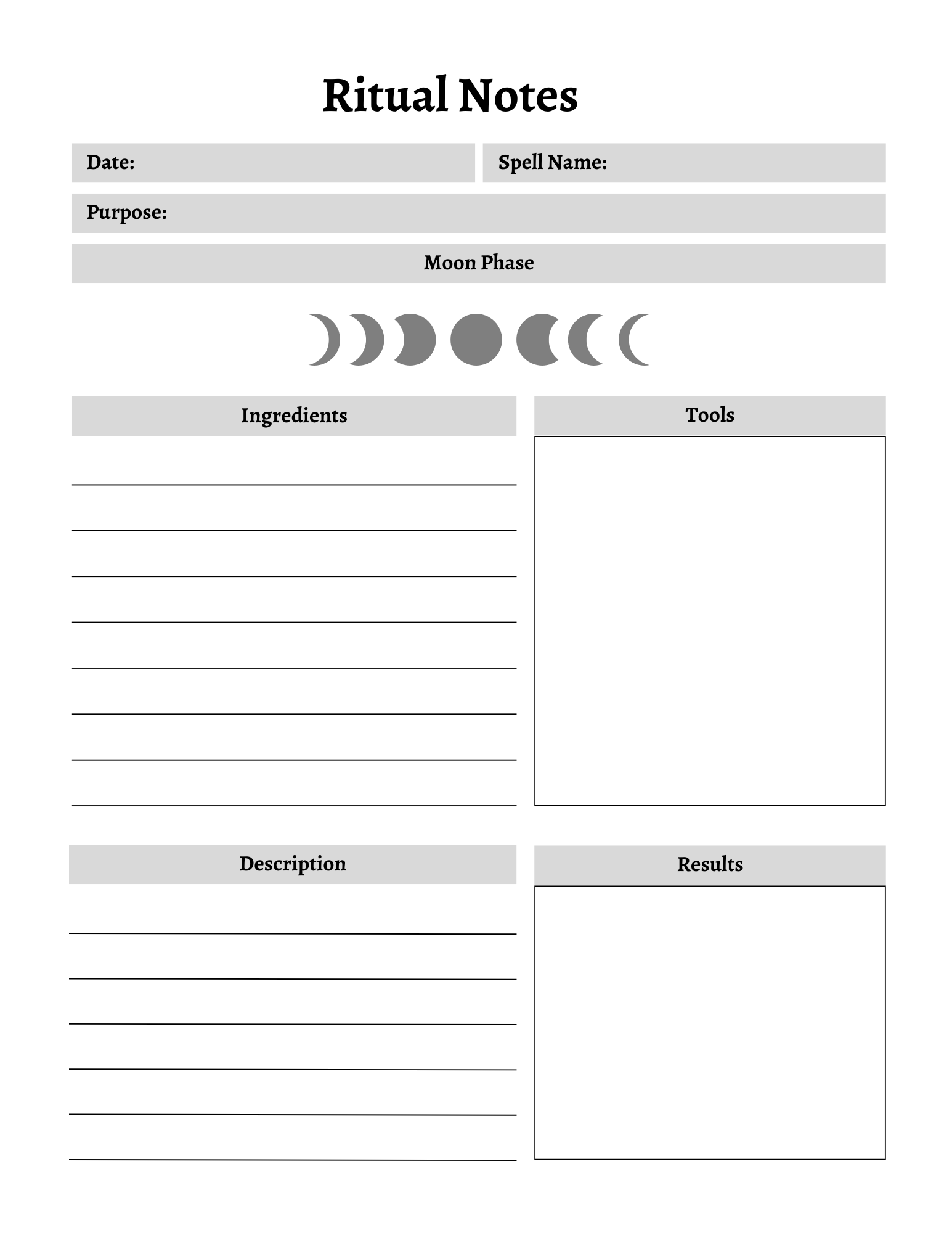 Witchy Planner