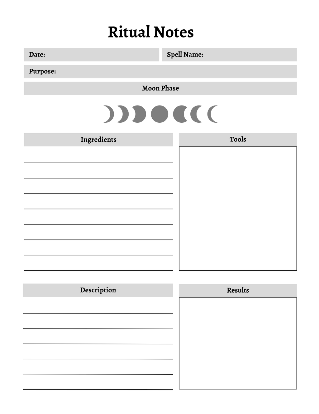 Witchy Planner