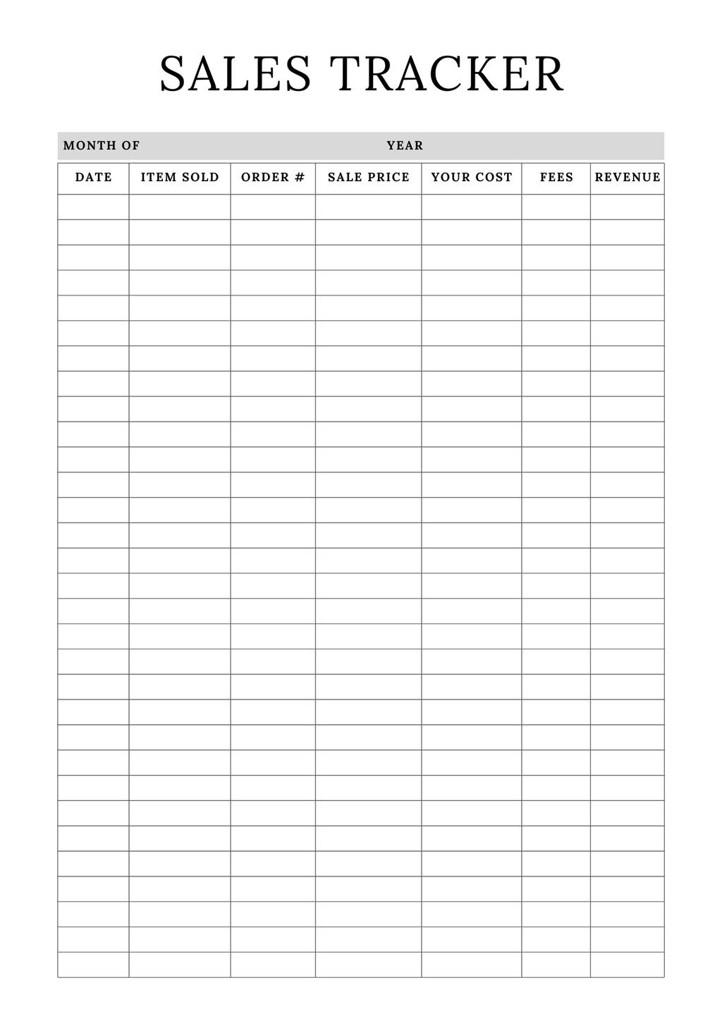 Etsy Shop Planner